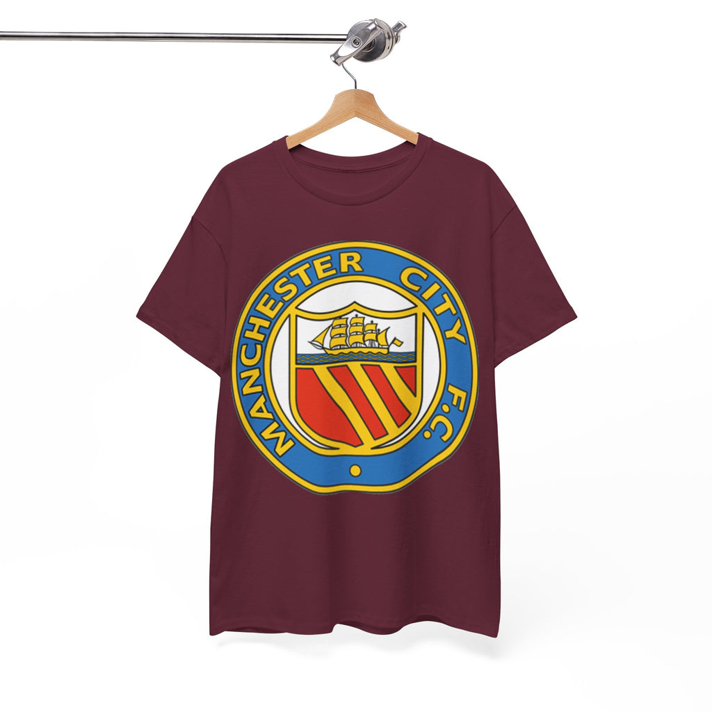 Manchester City Football Club Retro Crest T-Shirt - Retro Soccer Fan Tee