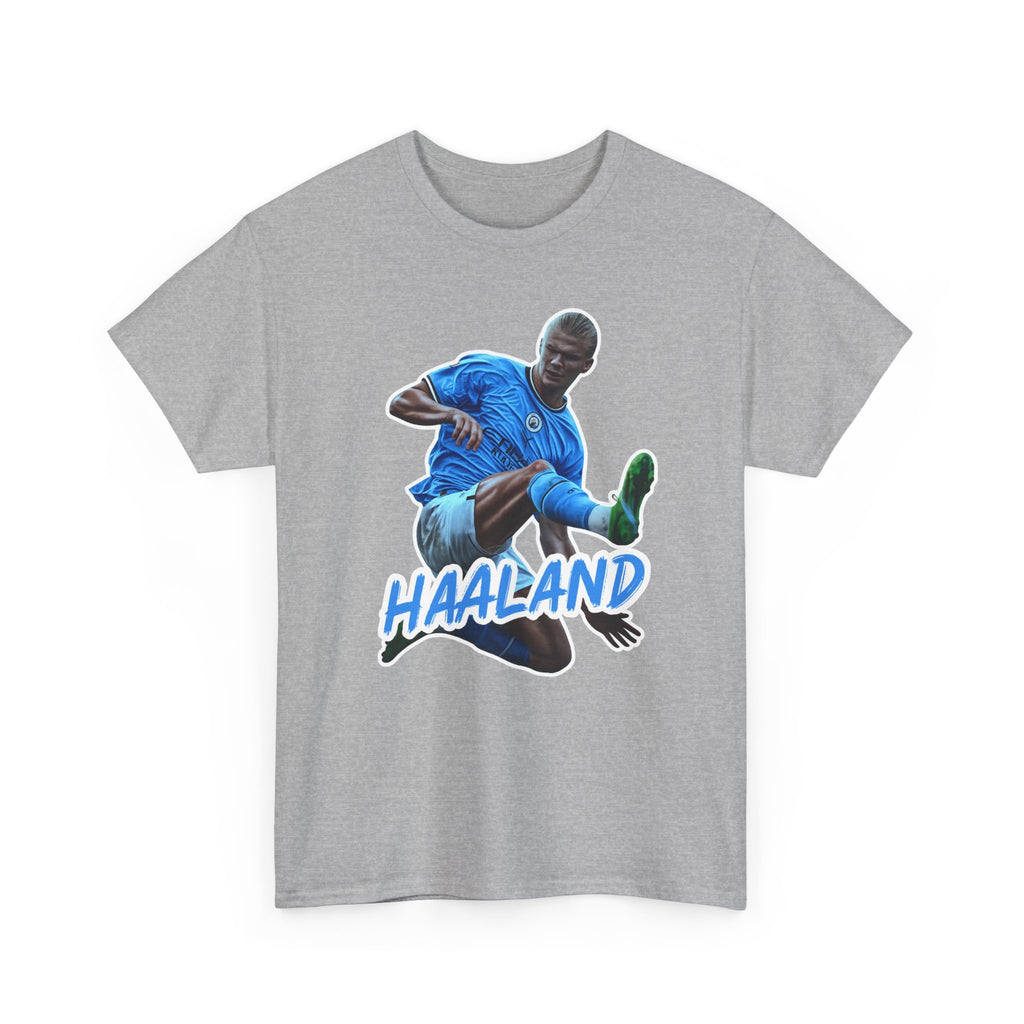 Erling Haaland Manchester City Soccer T‑Shirt – Dynamic Action Graphic Tee