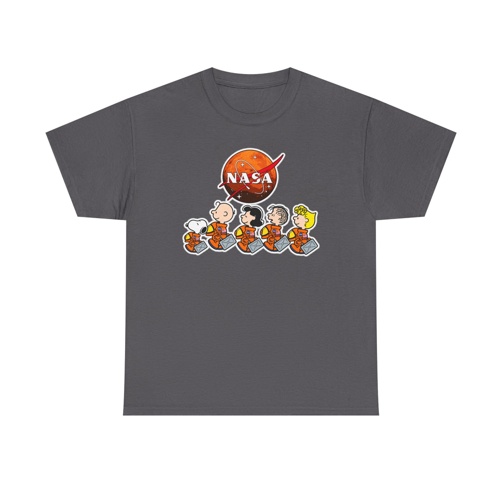 NASA Peanuts Cartoon T‑Shirt — Retro Space Snoopy & Crew Graphic Tee