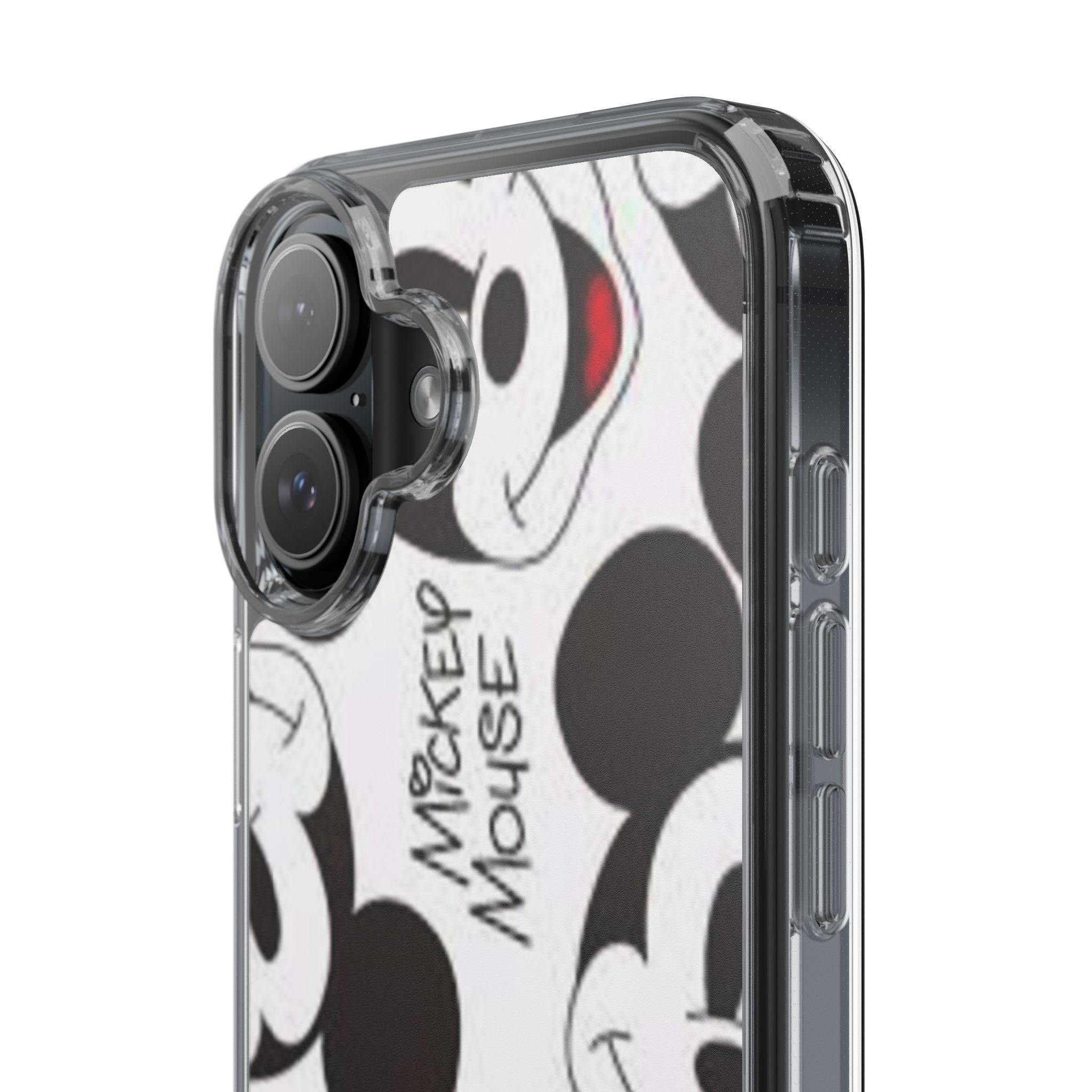 Mickey Mouse Clear Phone Case – Retro Cartoon Pattern Clear Case