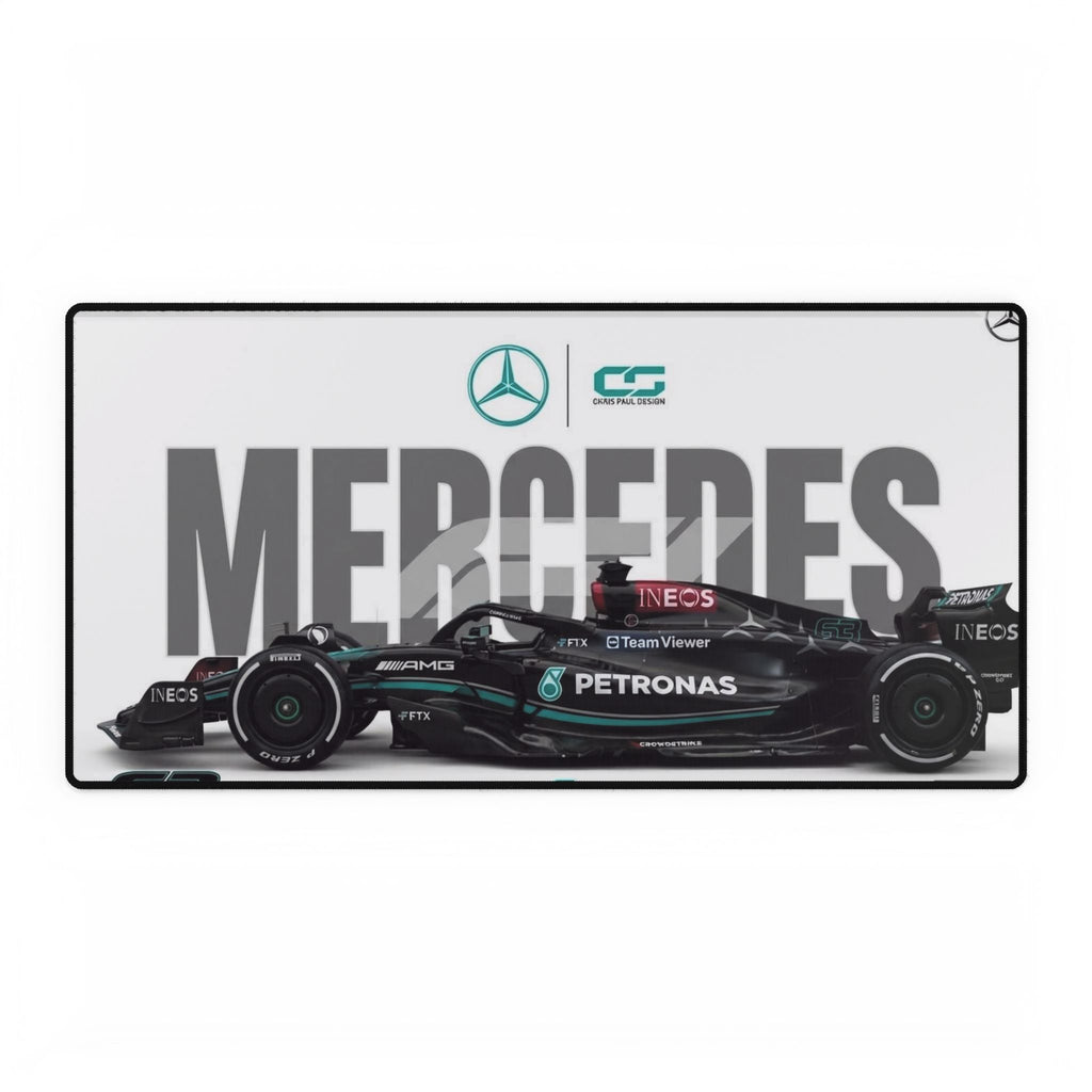 Mercedes AMG F1 Racing Desk Mat — Large Gaming/Work Surface