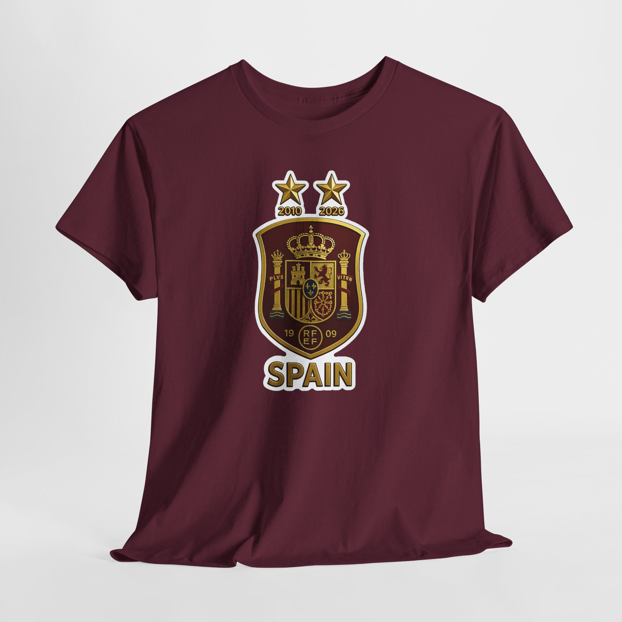 Spain Crest T-Shirt — Vintage Spanish Soccer Shield Tee