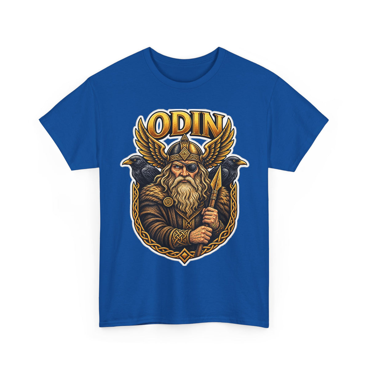 Odin Viking Cotton T-Shirt — Norse God Graphic Tee