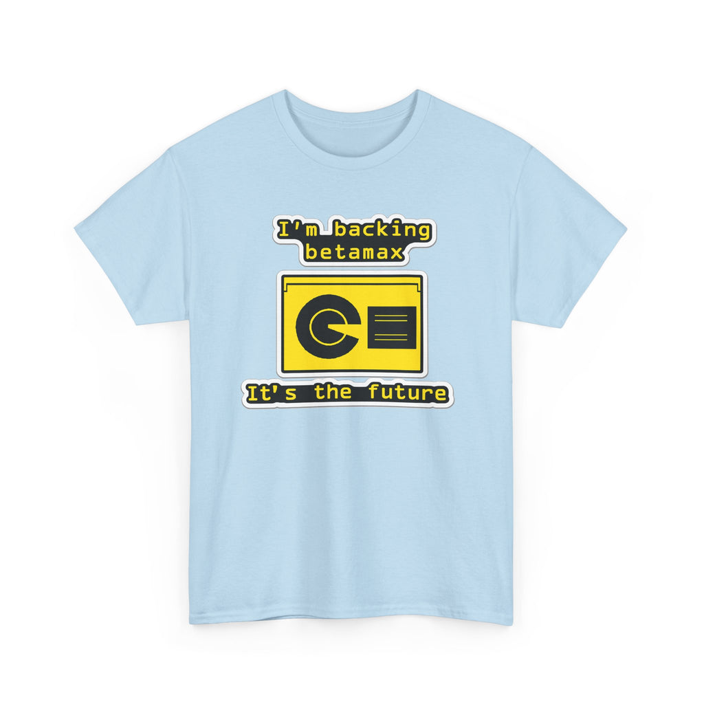 Betamax Retro Tee — "I’m backing betamax, it’s the future" Vintage Cassette T-Shirt