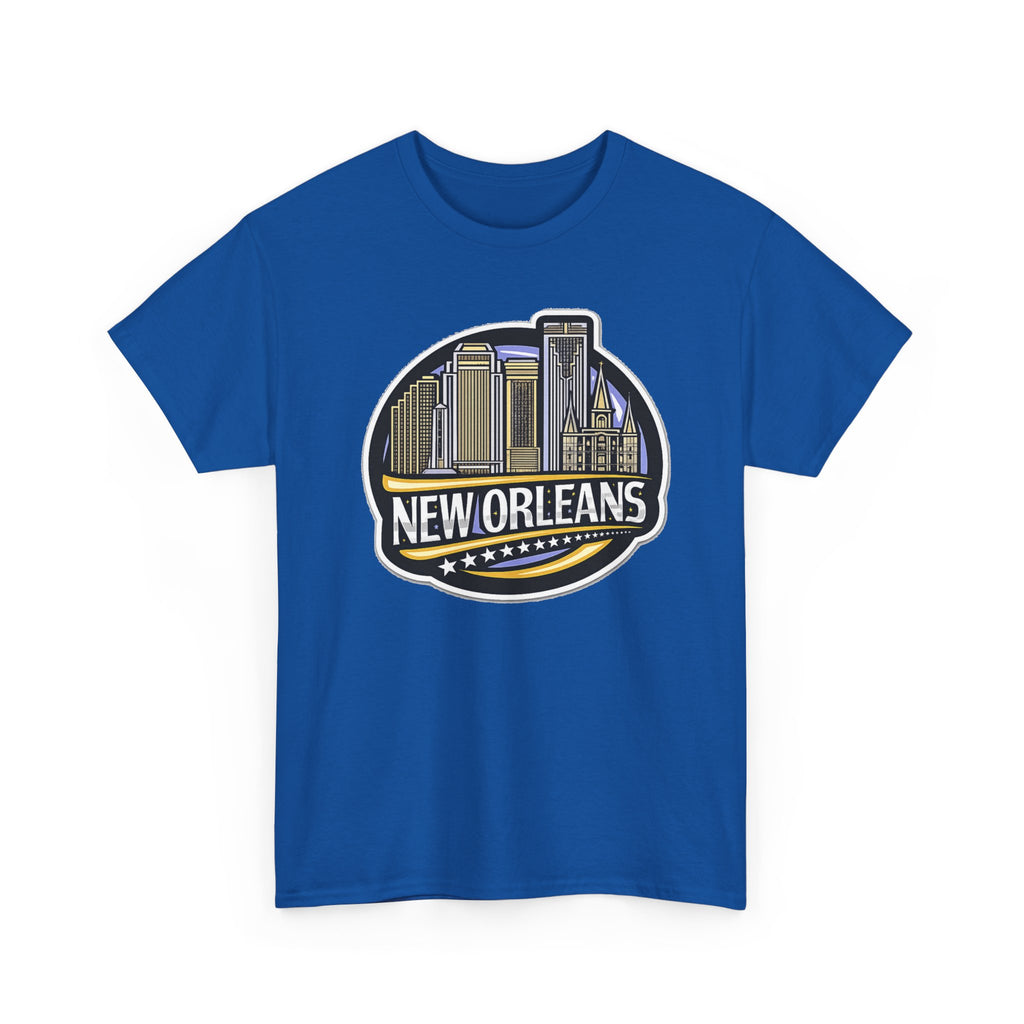 New Orleans Skyline Cotton T-Shirt — City Badge Tee