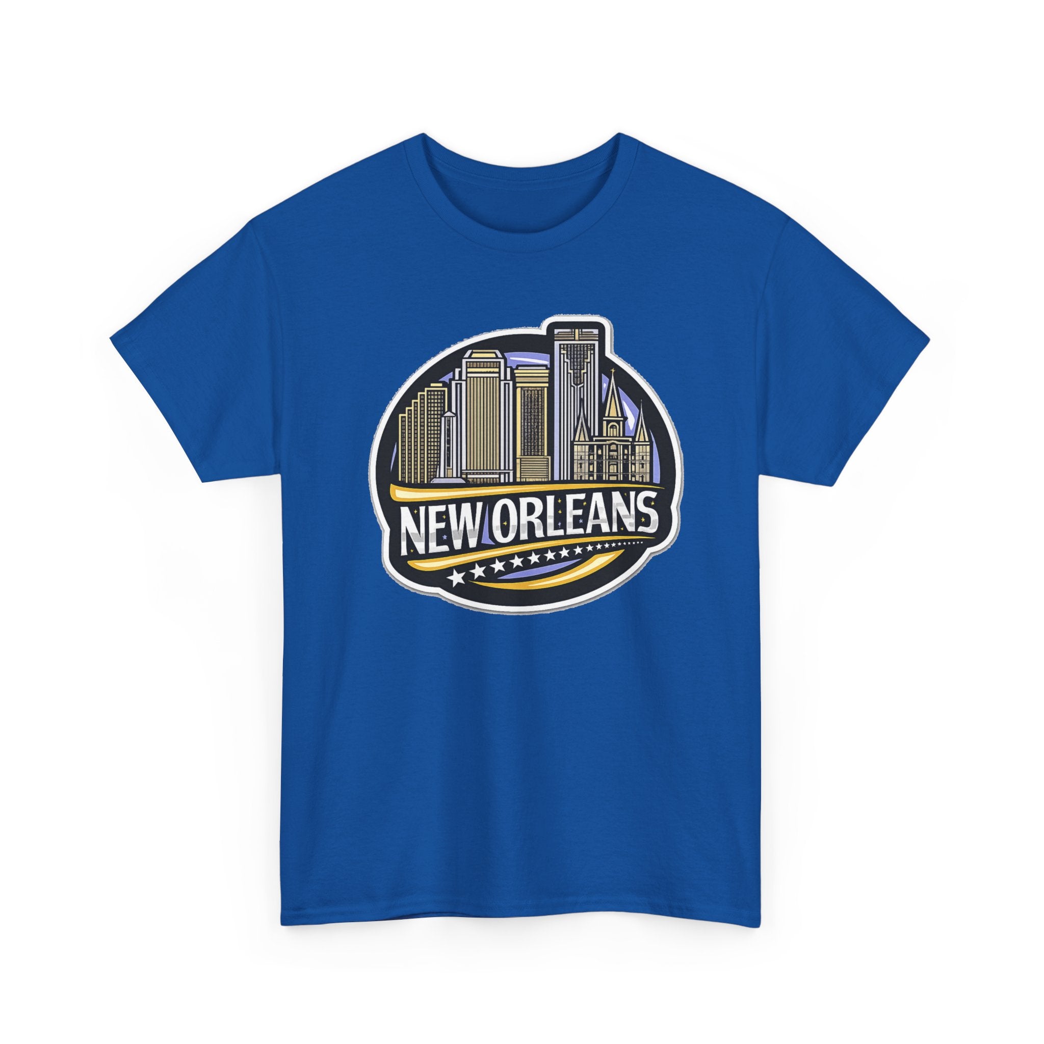 New Orleans Skyline Cotton T-Shirt — City Badge Tee