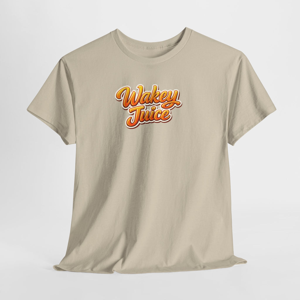 Wakey Juice T‑Shirt — Retro Orange Script Graphic Tee