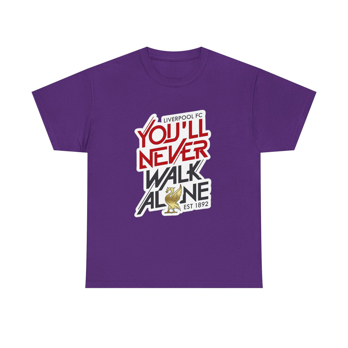 Liverpool You'll Never Walk Alone Cotton T-Shirt — Liverpool FC Fan Tee