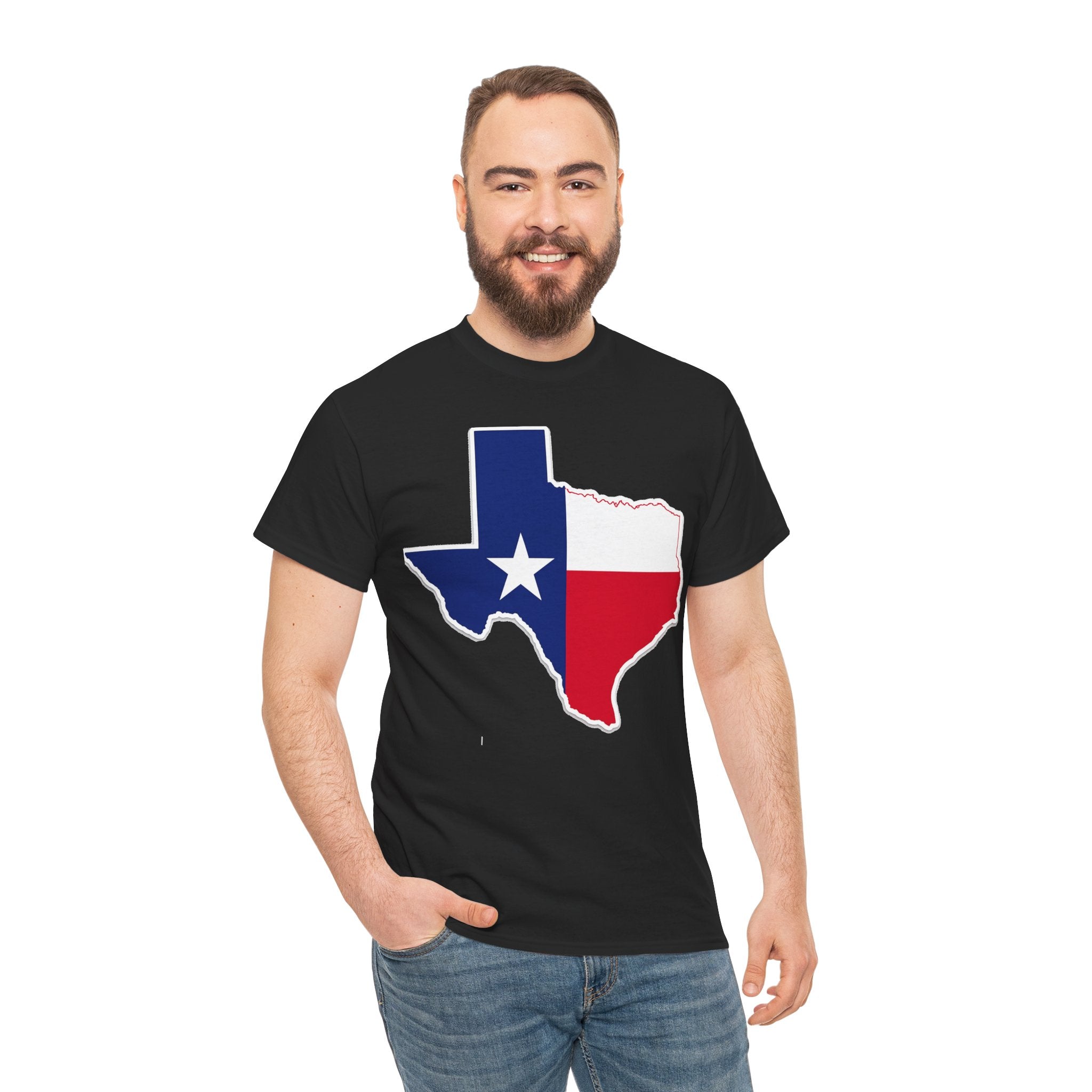 Texas Flag Outline T-Shirt — Lone Star State Pride Tee