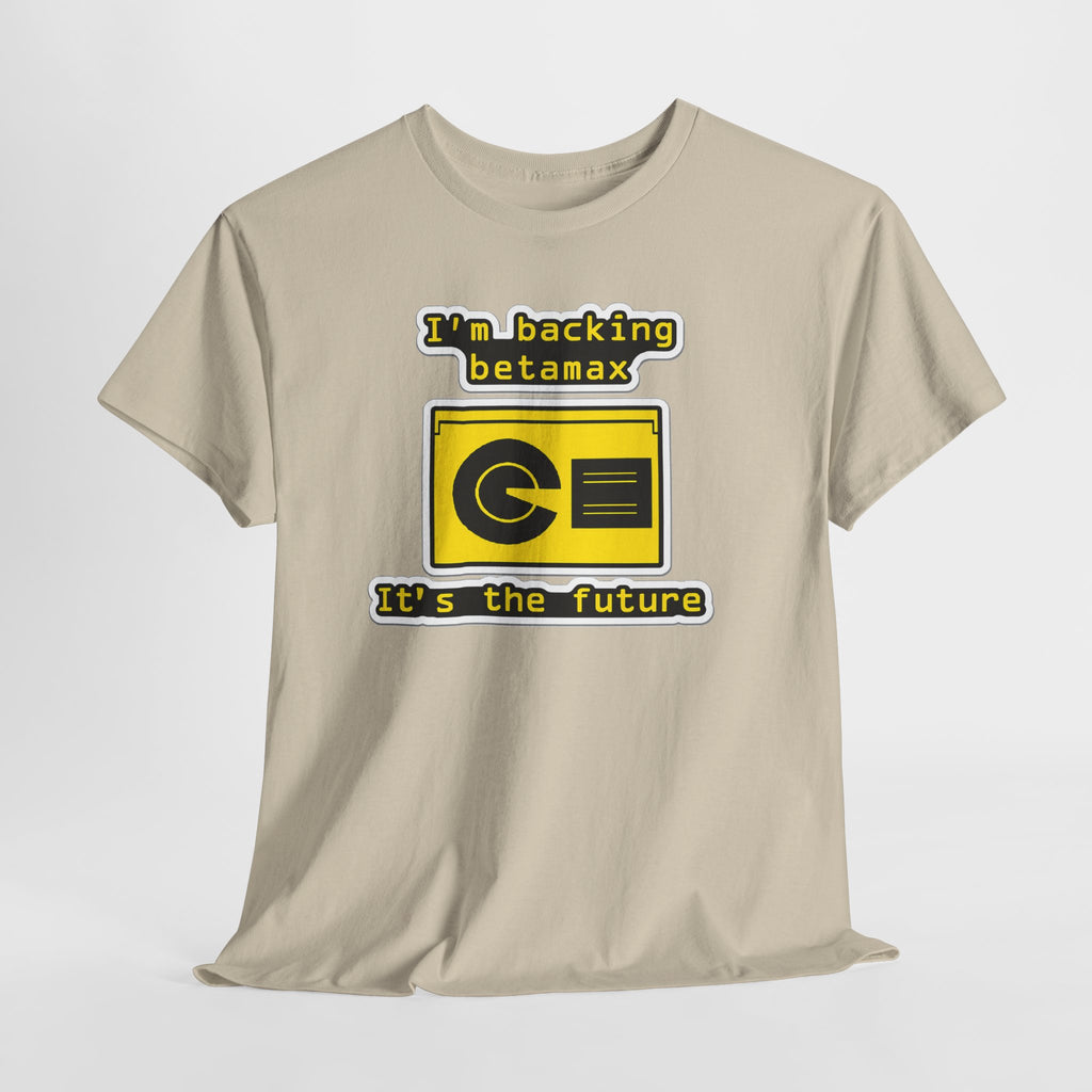Betamax Retro Tee — "I’m backing betamax, it’s the future" Vintage Cassette T-Shirt