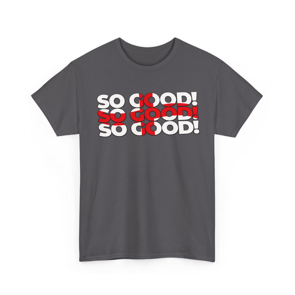 So Good! Retro Text Tee — Graphic White T-Shirt