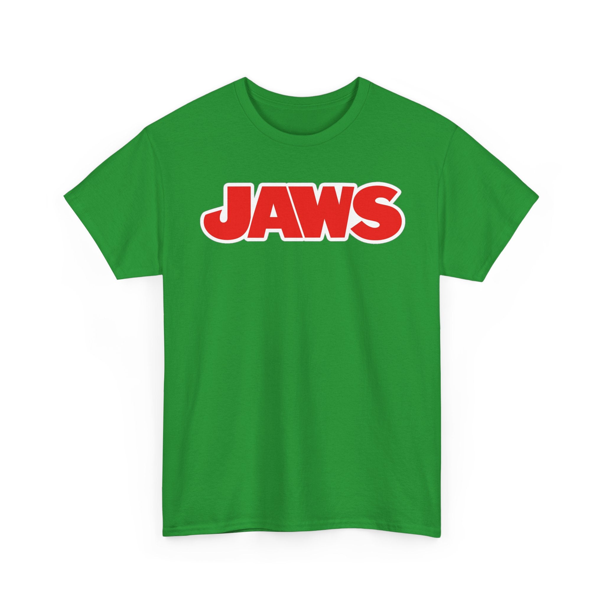 Jaws Logo Tee — Retro Red Movie Graphic T‑Shirt