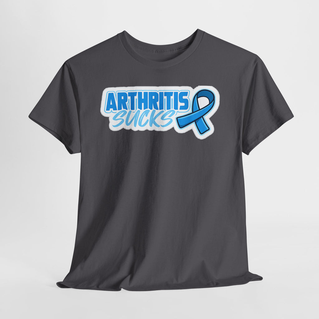 Arthritis Sucks T-Shirt with Awareness Ribbon — Arthritis Support Tee