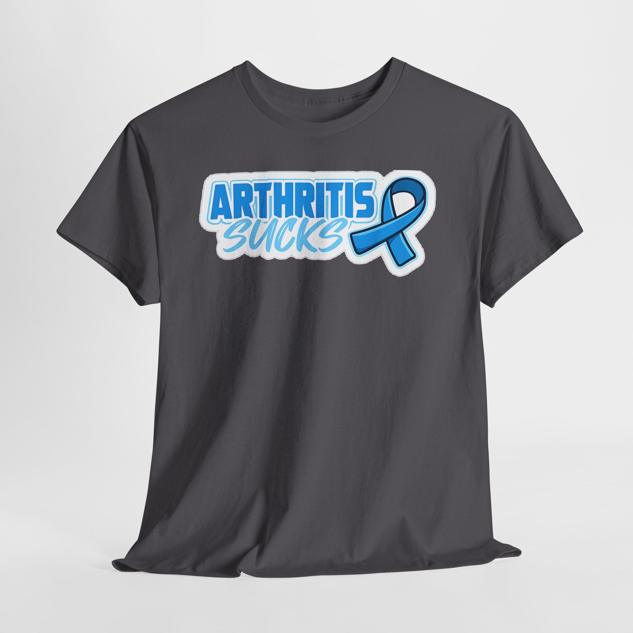 Arthritis Sucks T-Shirt with Awareness Ribbon — Arthritis Support Tee
