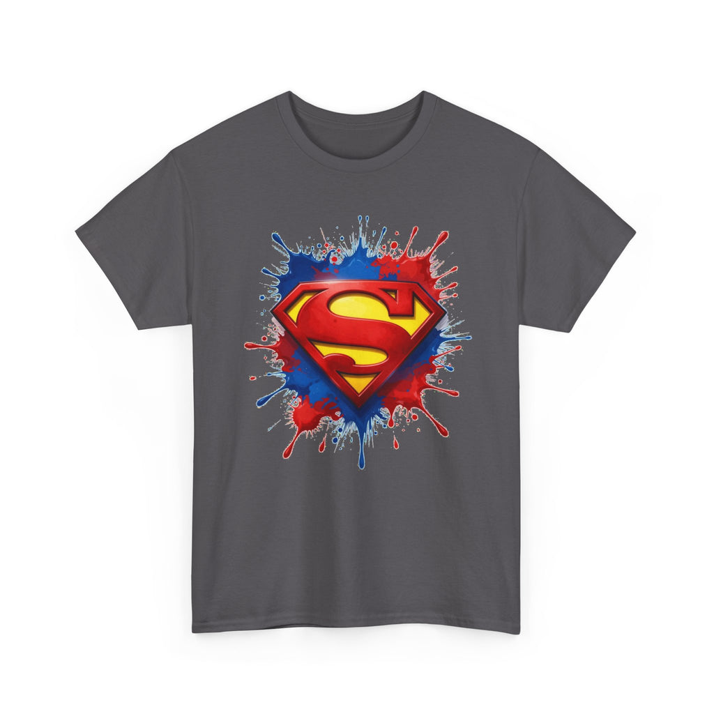 Superhero Emblem Paint-Splash T-Shirt