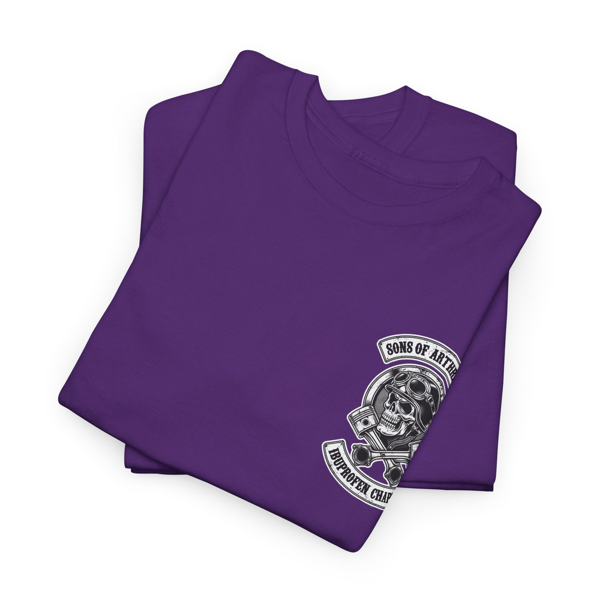 Sons of Arthritis Tee — Humorous Biker Skull "Ibuprofen Chapter" T-Shirt