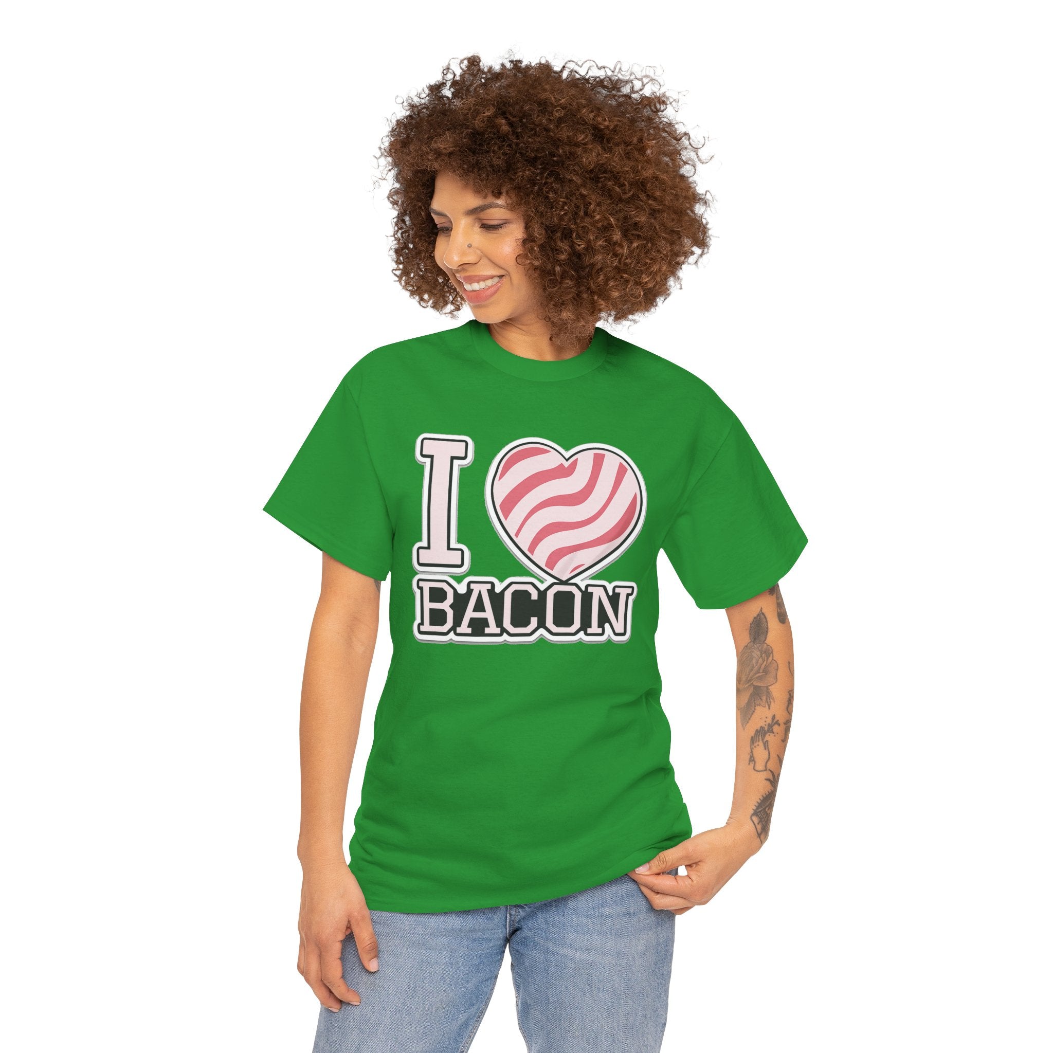 I Heart Bacon T-Shirt — Funny Novelty Bacon Lover Tee