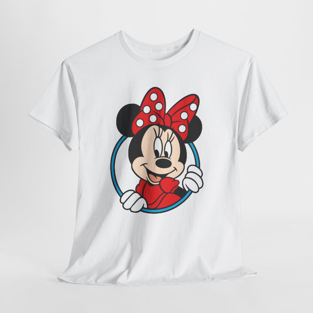 Minnie Mouse Retro Peeking Cotton T-Shirt / Tee