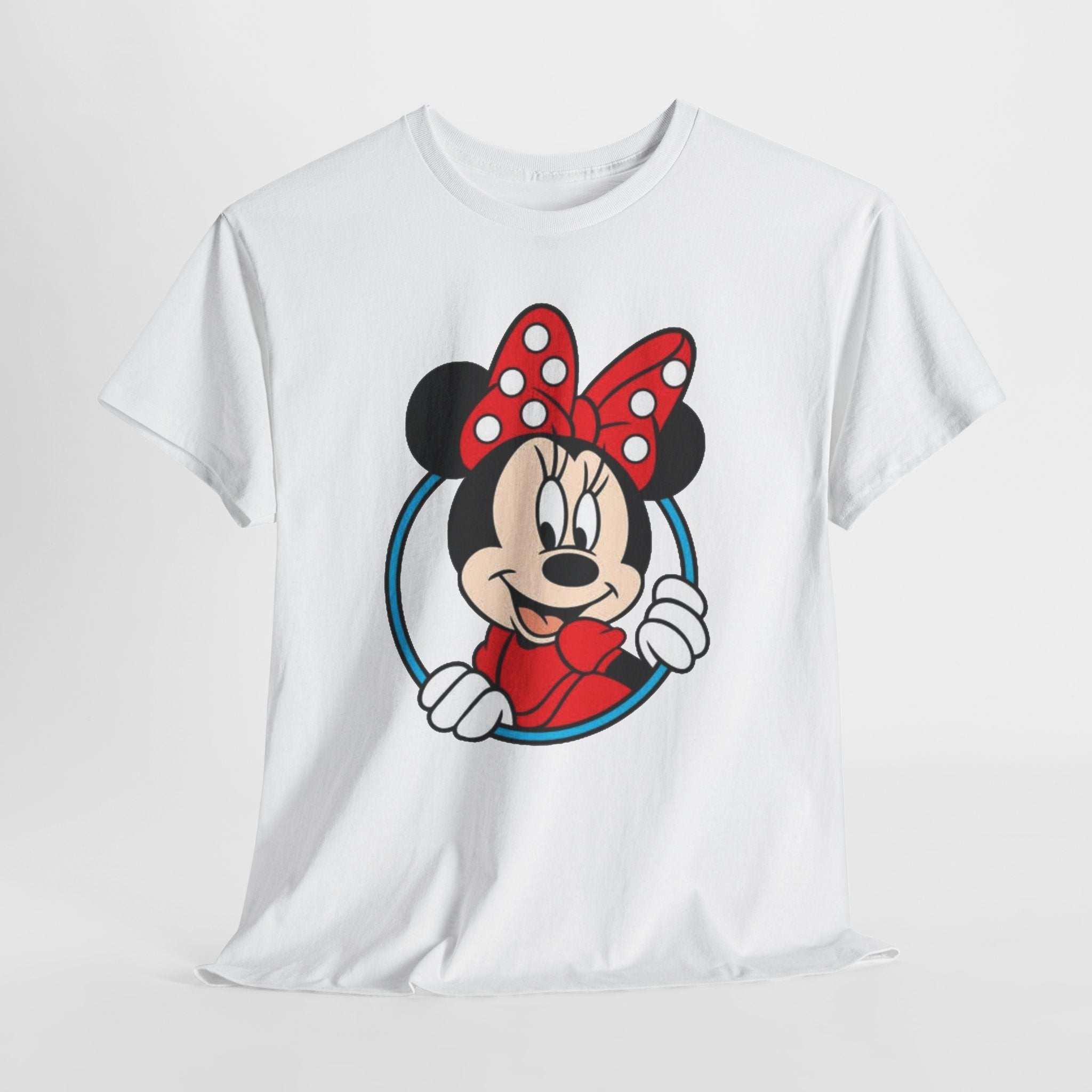 Minnie Mouse Retro Peeking Cotton T-Shirt / Tee