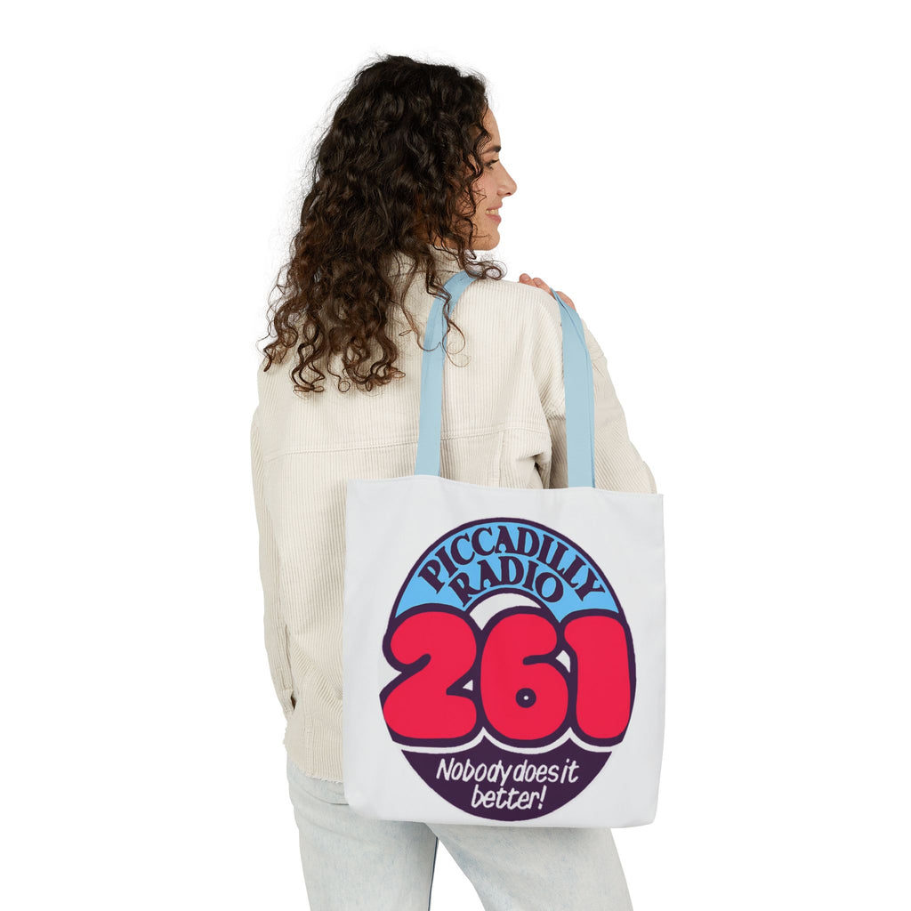 Tote Bag — Retro 'Piccadilly Radio 261' Vintage Logo Canvas Tote