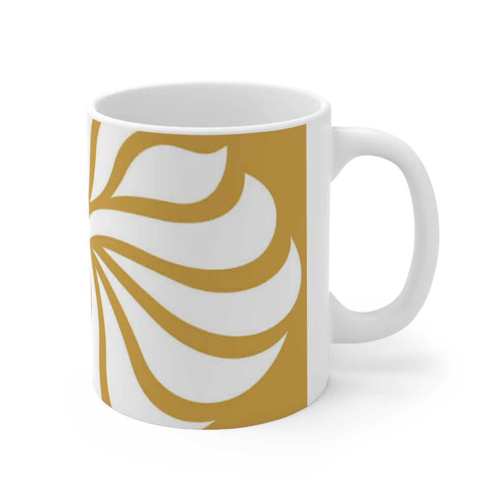 Team GB Gold Fleur-de-Lis Ceramic Mug — 11oz & 15oz Classic Coffee Cup