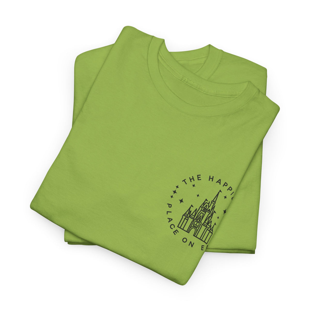 The Happiest Place on Earth Castle Graphic Cotton T-Shirt