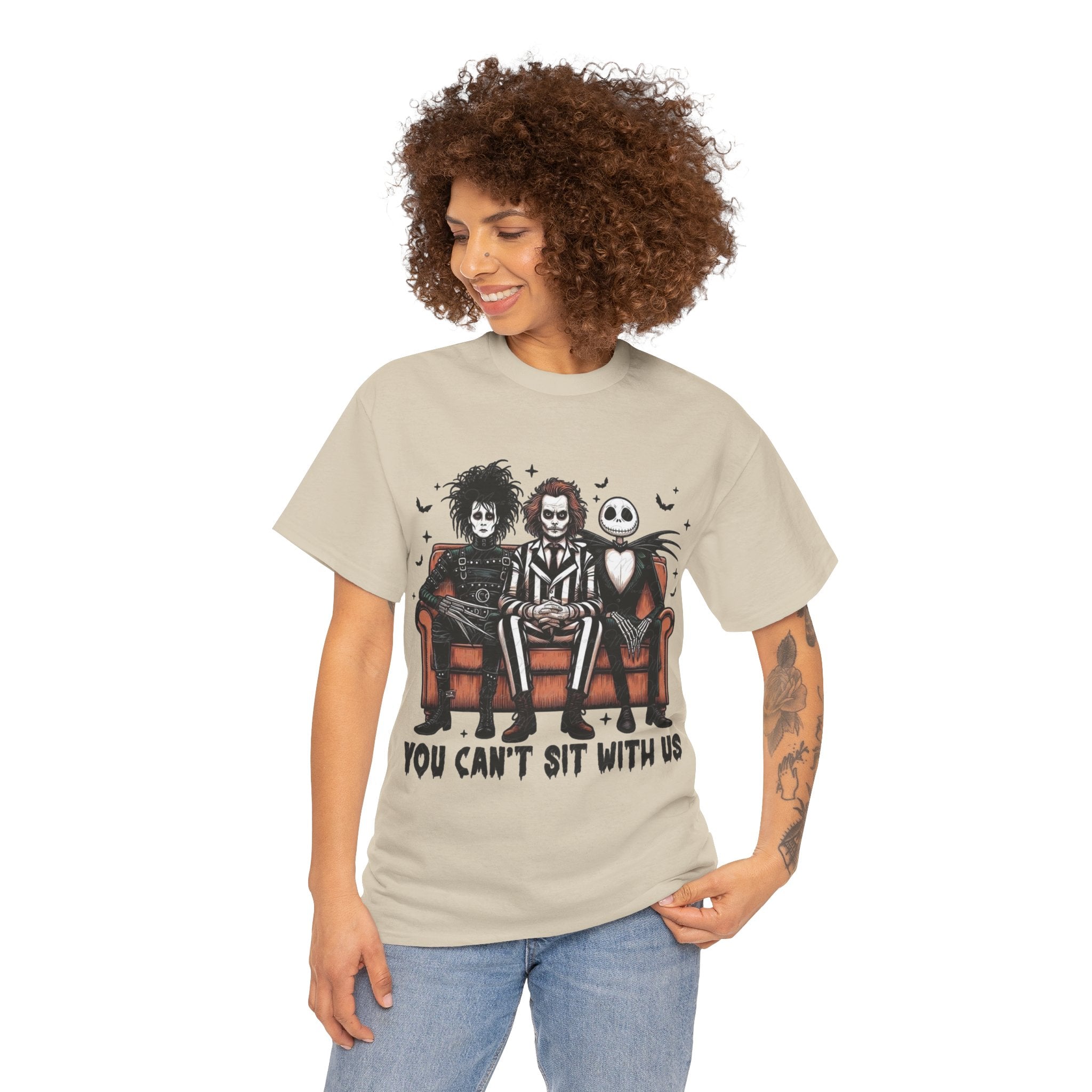 Johnny Depp Graphic Tee — 'You Can't Sit With Us' Halloween Horror Trio T-Shirt