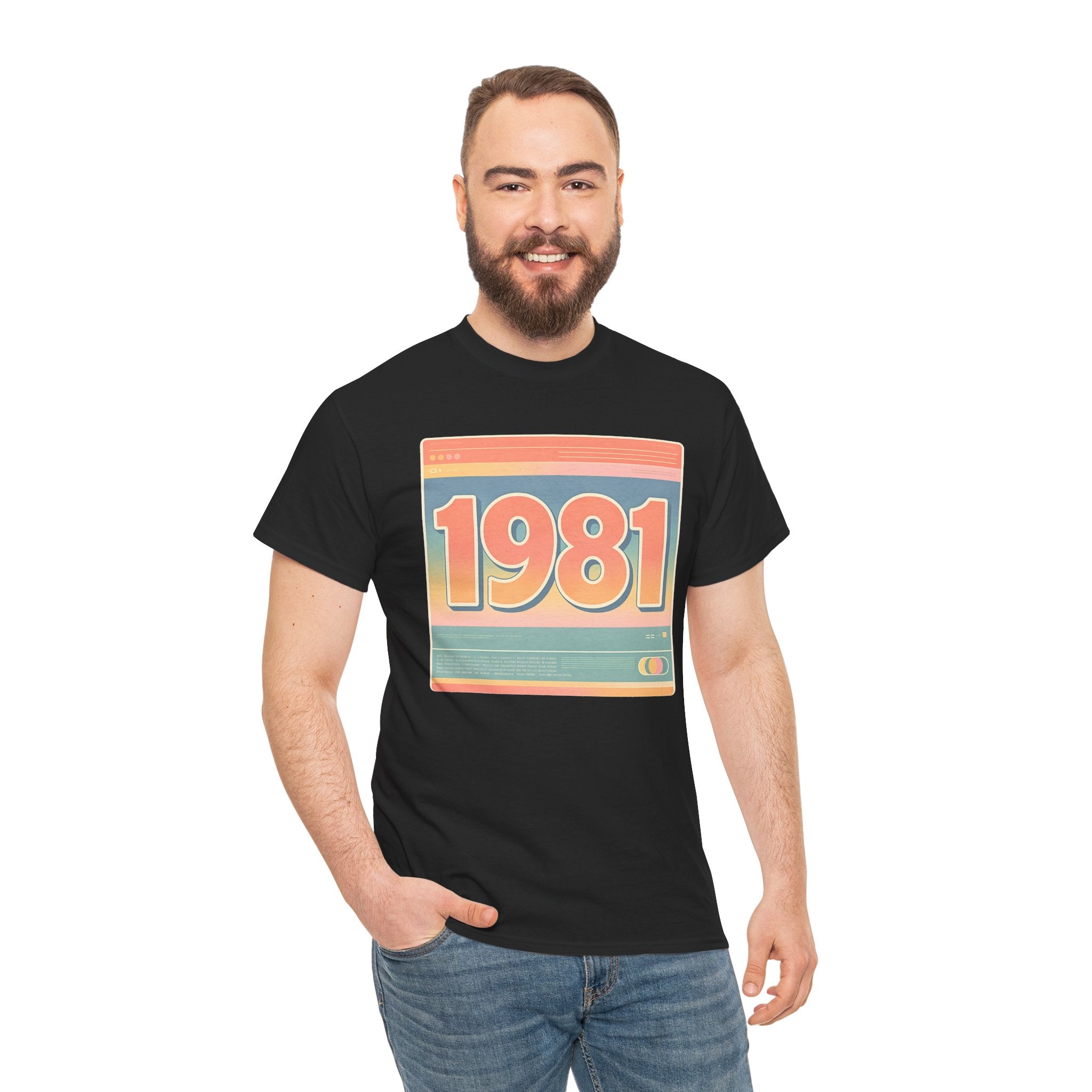 Vintage 1981 Retro Tee — 40th Birthday Gift Shirt