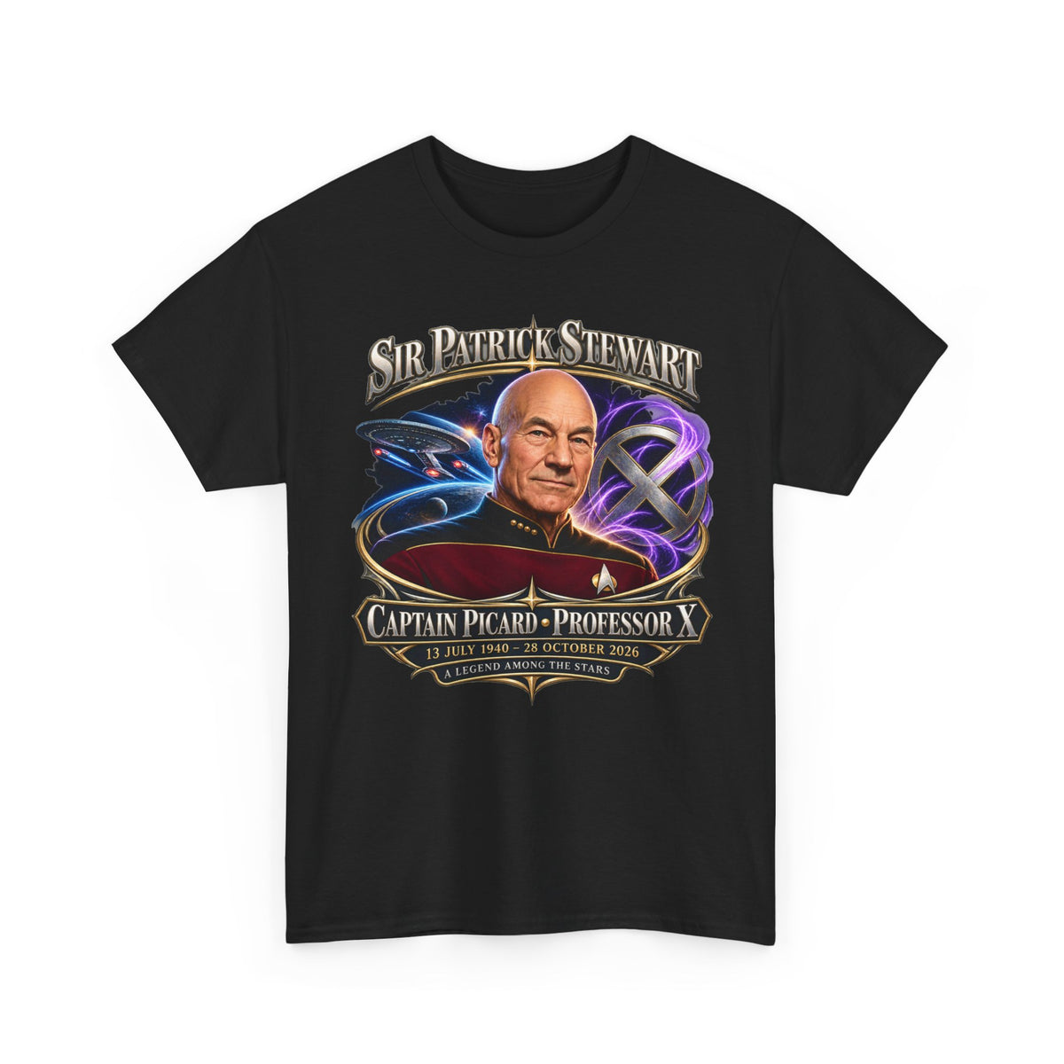Sir Patrick Stewart Unisex Heavy Cotton Tee