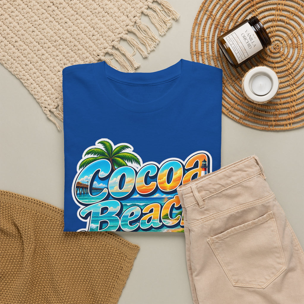 Cocoa Beach Florida Vintage Surf Cotton T-Shirt