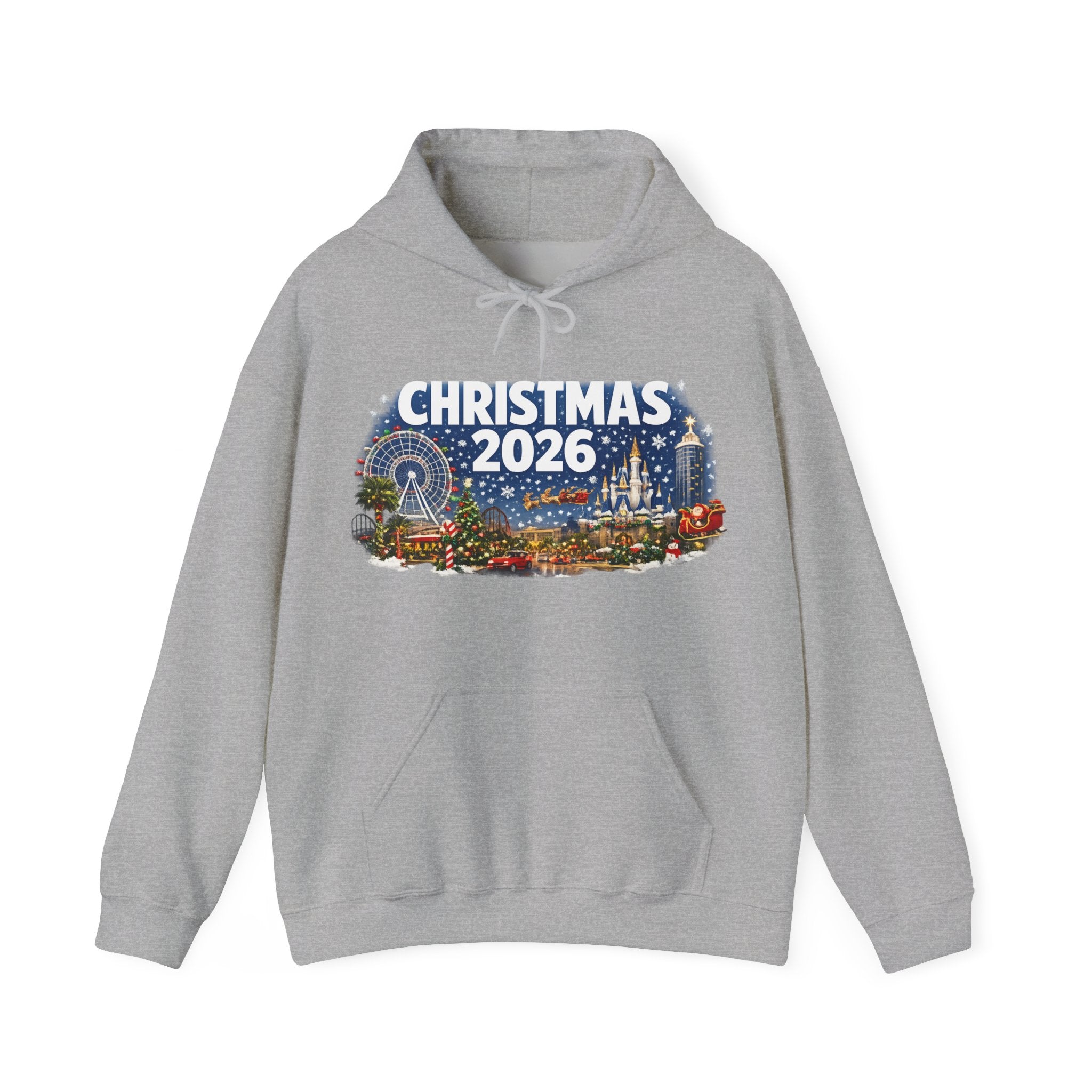 Christmas 2026 Holiday Hoodie — Festive Winter Village Sweatshirt