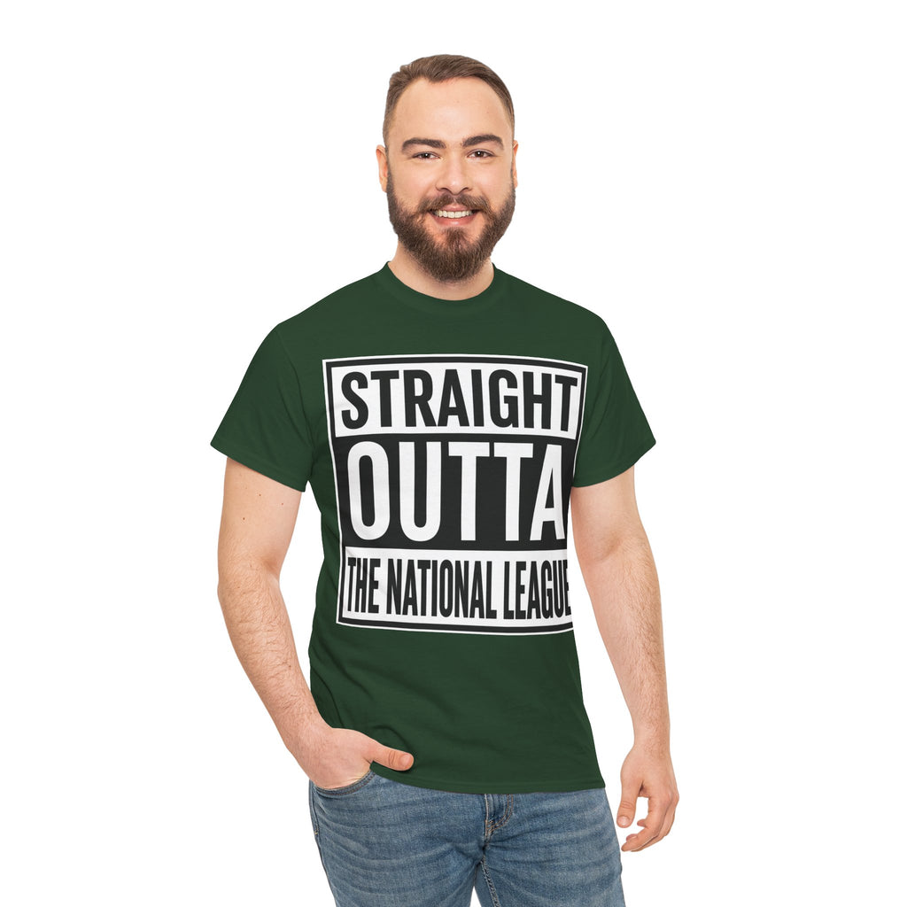 Straight Outta The National League T-Shirt – Football Fan Graphic Tee