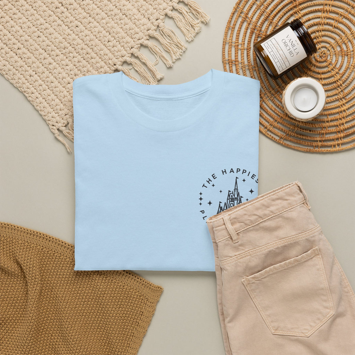 The Happiest Place on Earth Castle Graphic Cotton T-Shirt