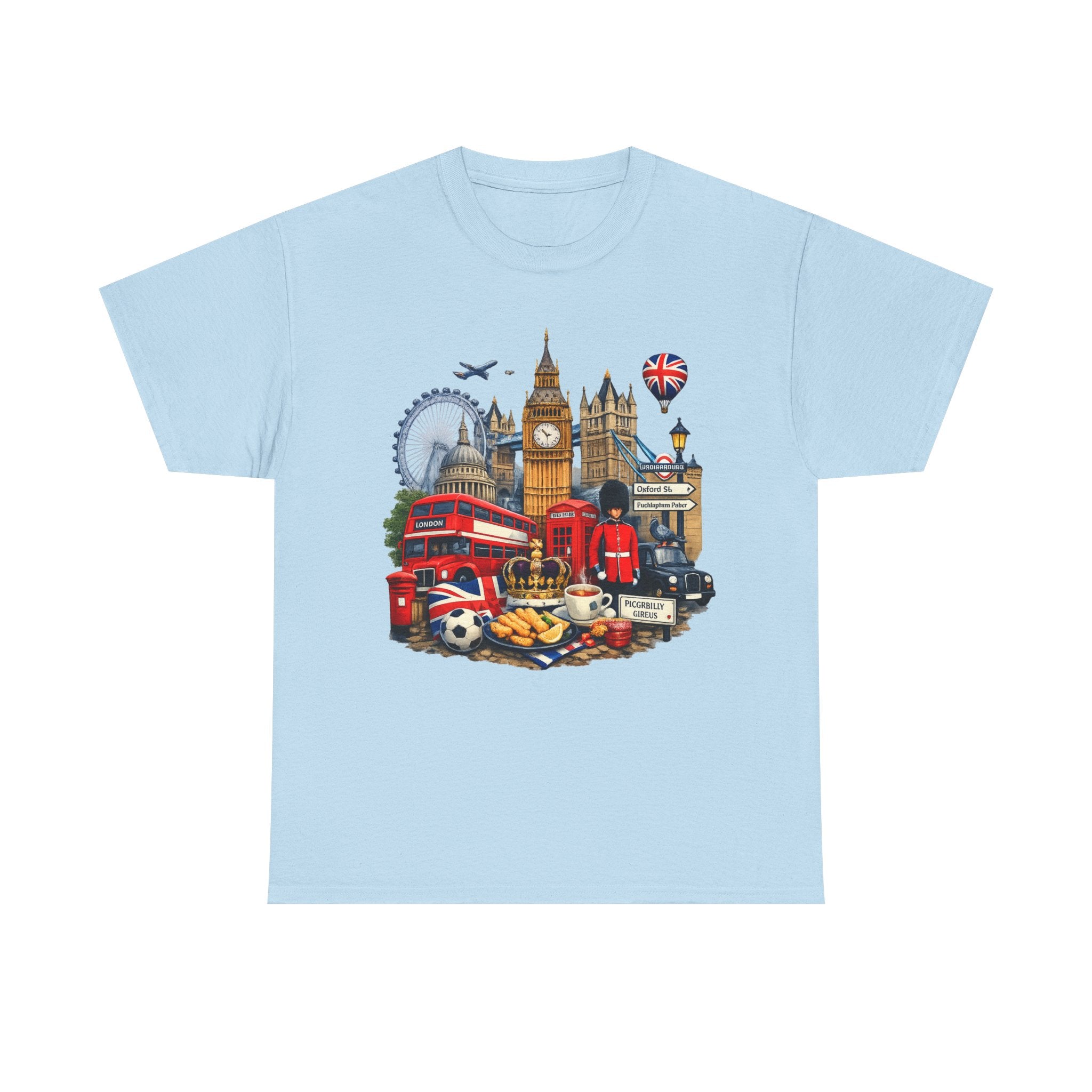London Landmarks T‑Shirt — British Icons Collage Tee