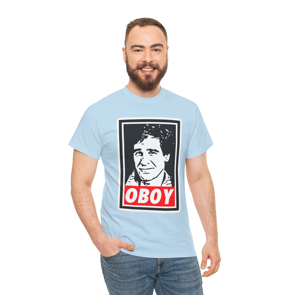 Oboy Quantum Leap Graphic Tee — Retro Pop Art Portrait T‑Shirt
