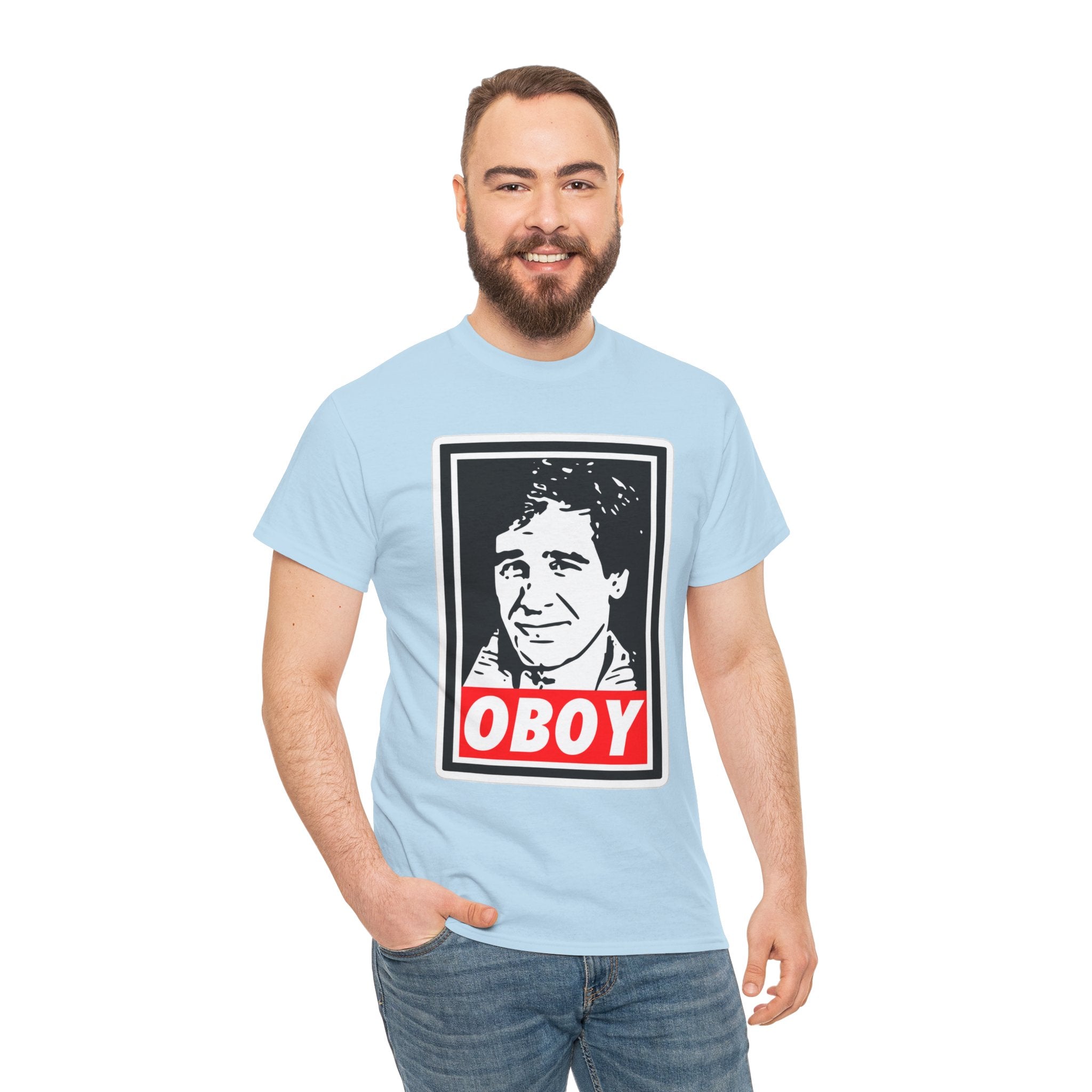 Oboy Quantum Leap Graphic Tee — Retro Pop Art Portrait T‑Shirt