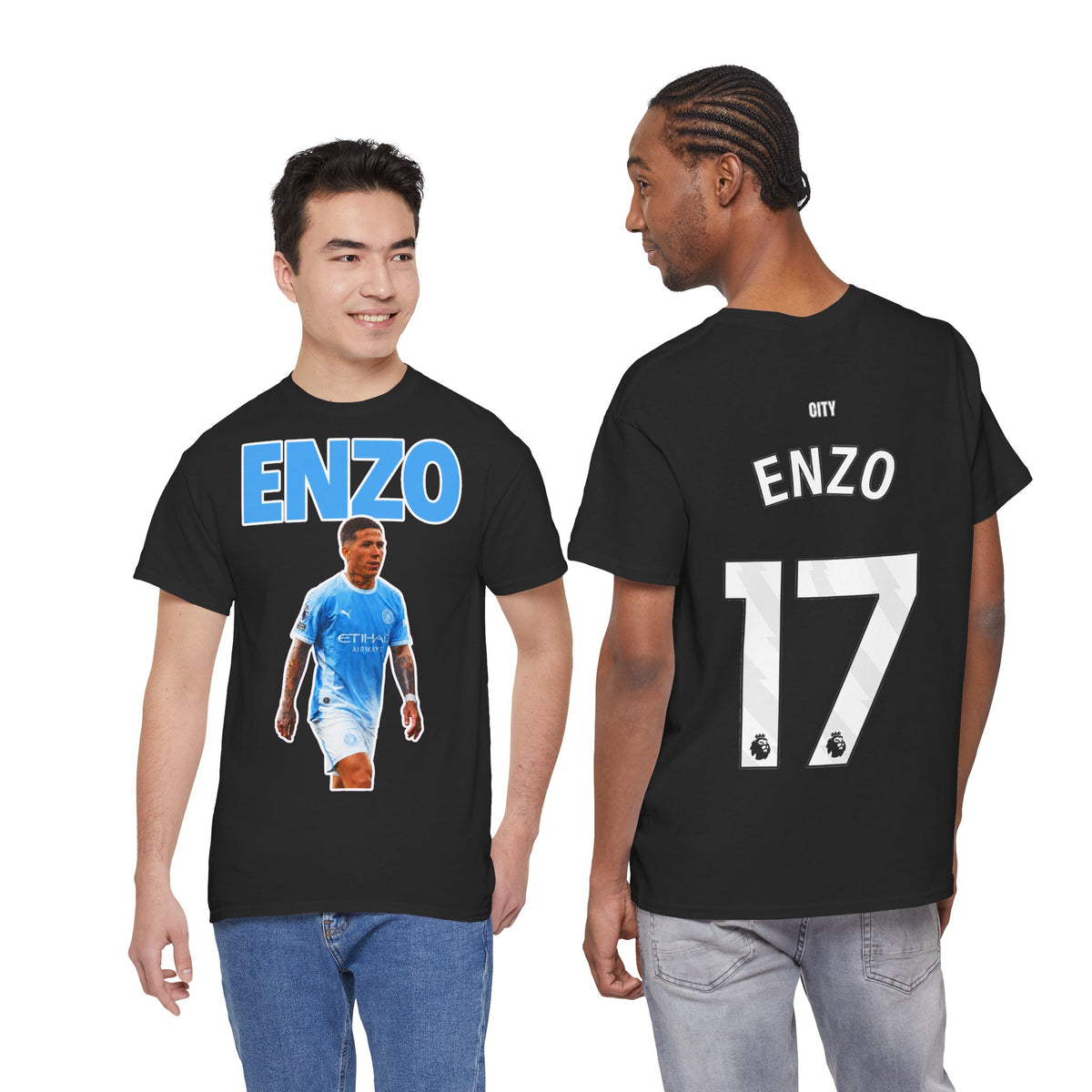 Enzo Fernandez Manchester City Inspired Cotton T-Shirt