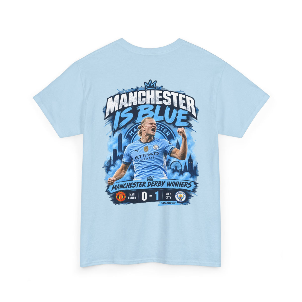 Manchester Is Blue Derby Winners 2026 Cotton T-Shirt