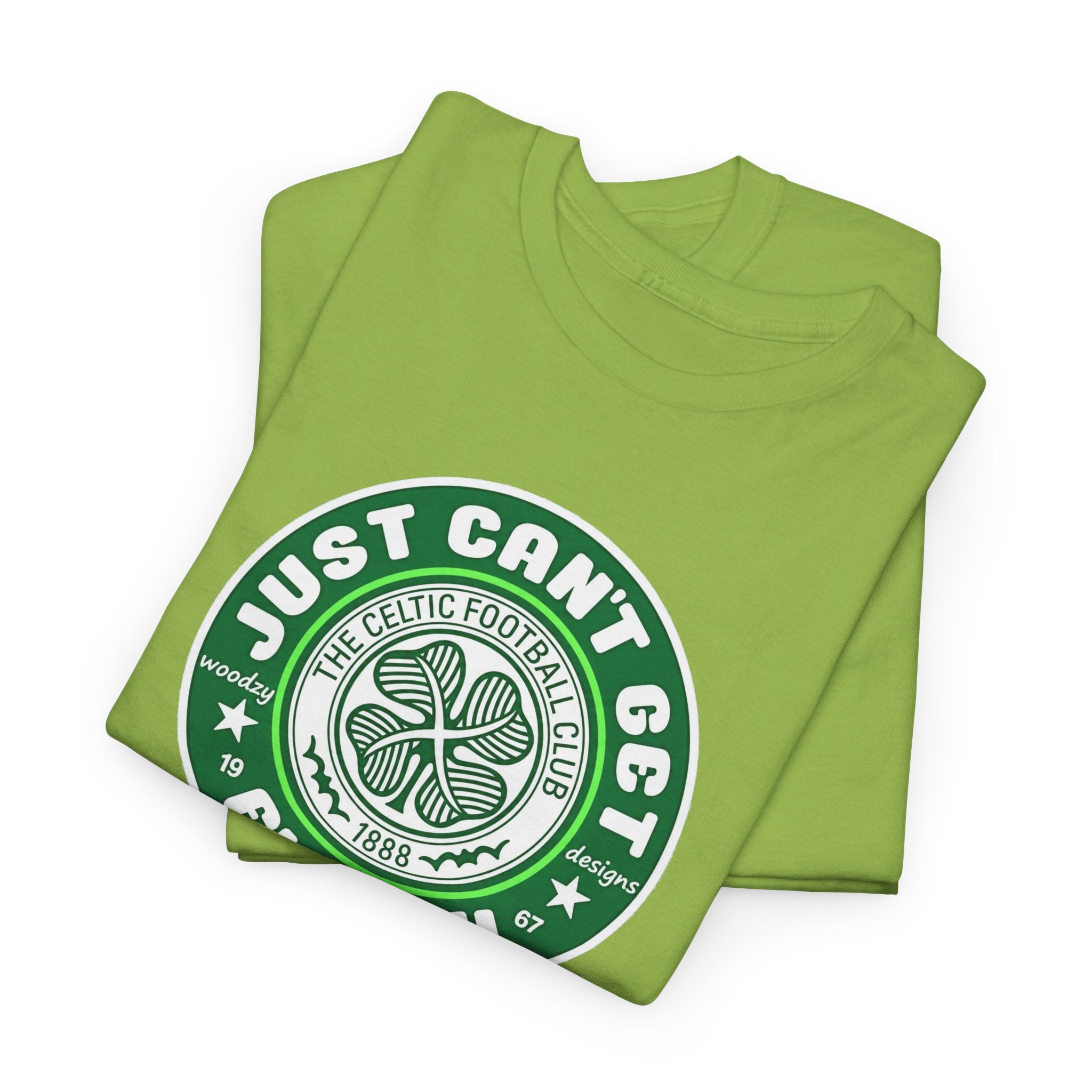 Celtic T-Shirt — "Just Can't Get Enough" Green Shamrock St. Patrick's Day Tee