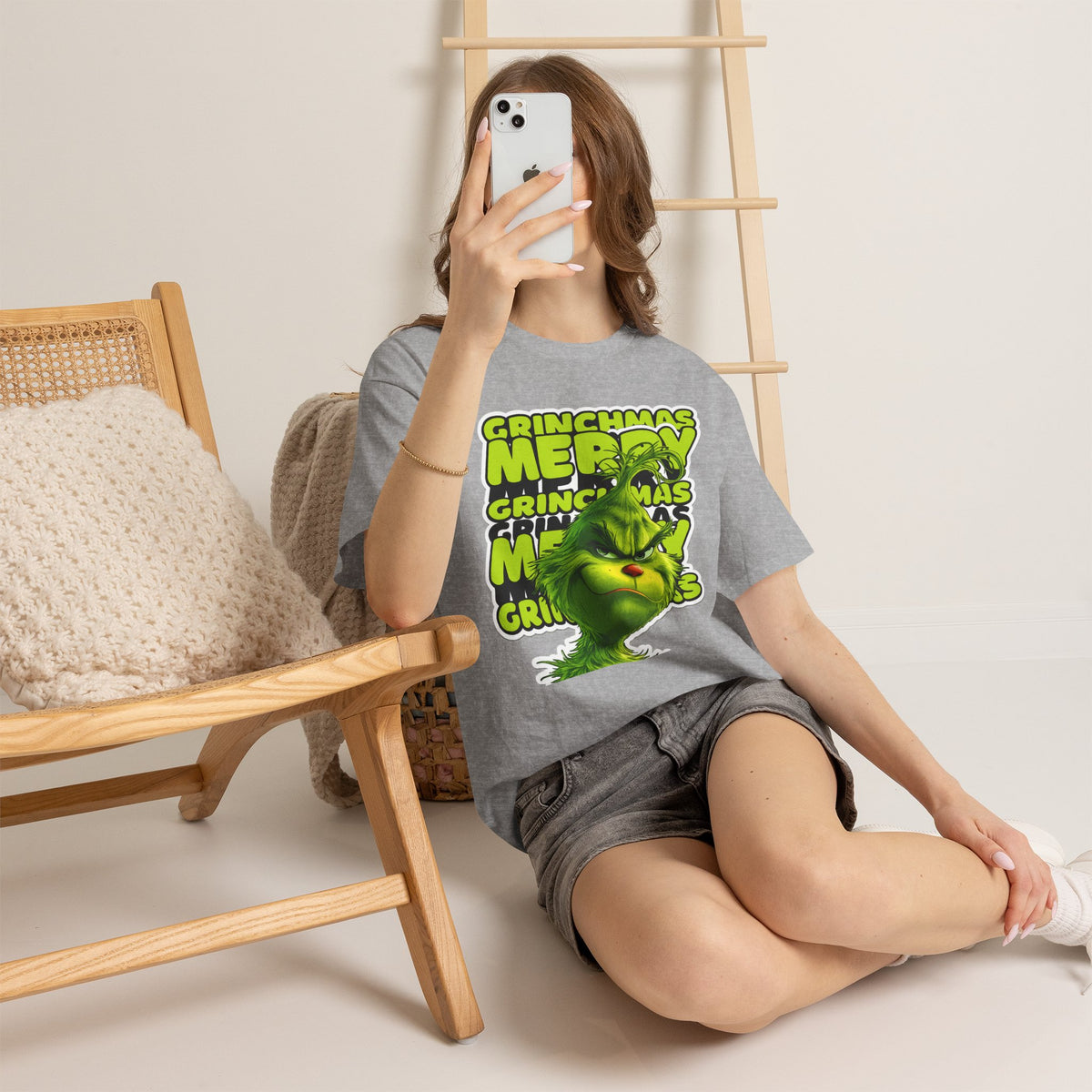 Grinchmas Merry Grinch Christmas Cotton T-Shirt / Tee
