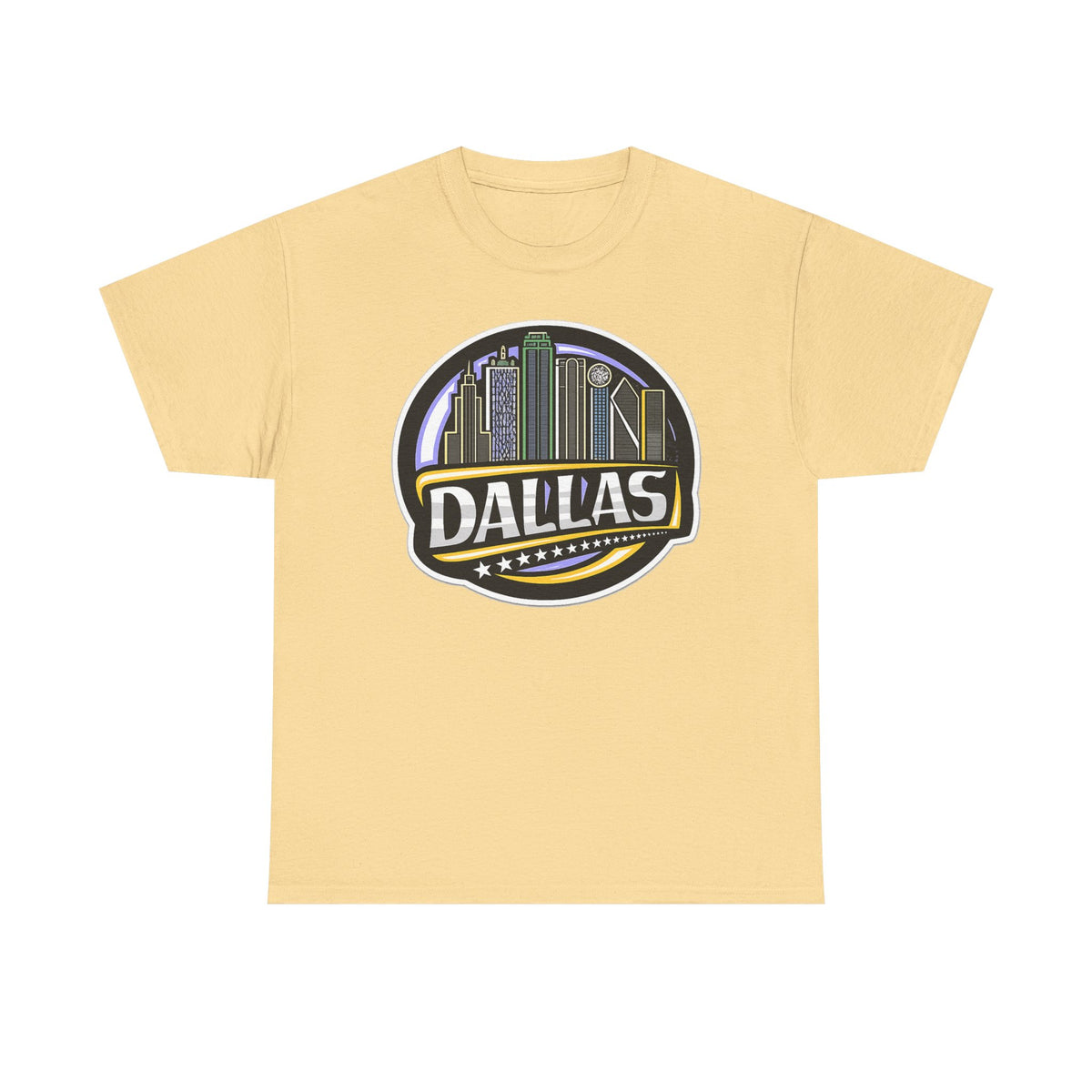 Dallas Skyline Tee — Vintage City Skyline Graphic T-Shirt