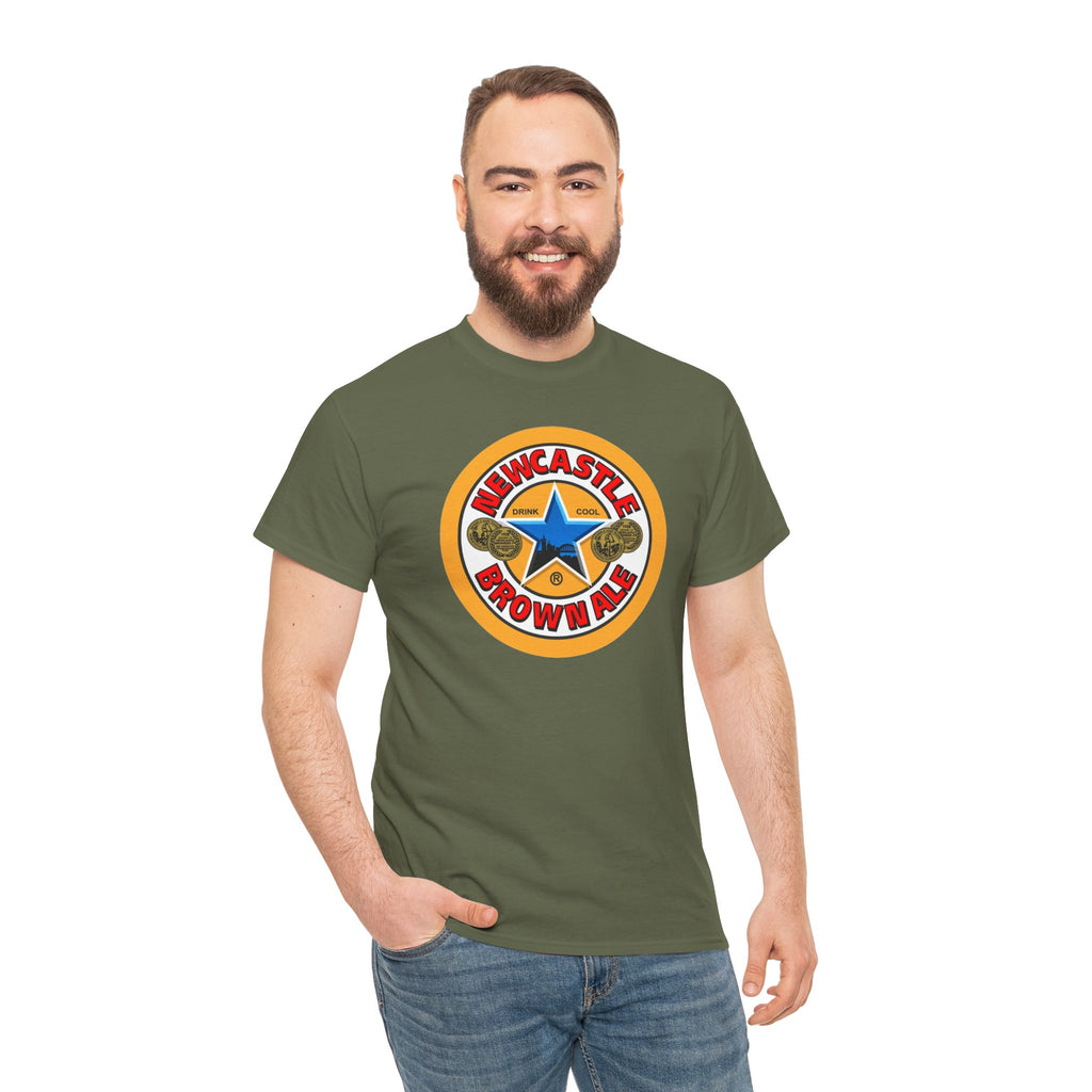 Newcastle Brown Ale Inspired Retro Logo Cotton T-Shirt