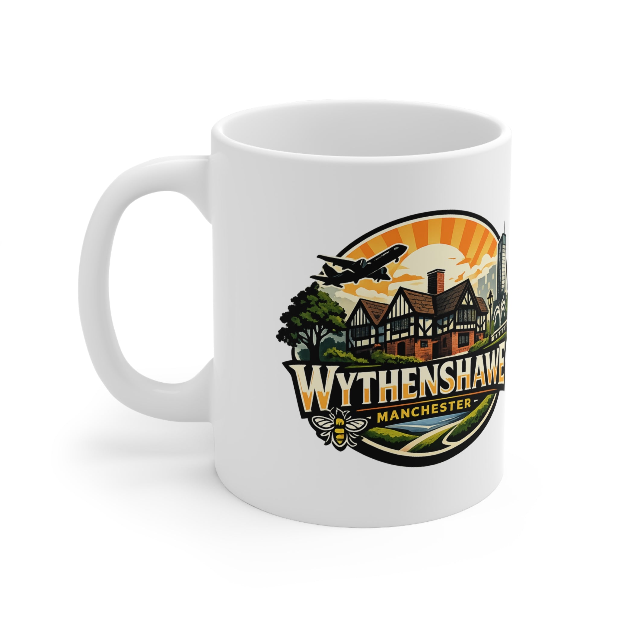 Wythenshawe Manchester Ceramic Coffee Cups, 11oz, 15oz