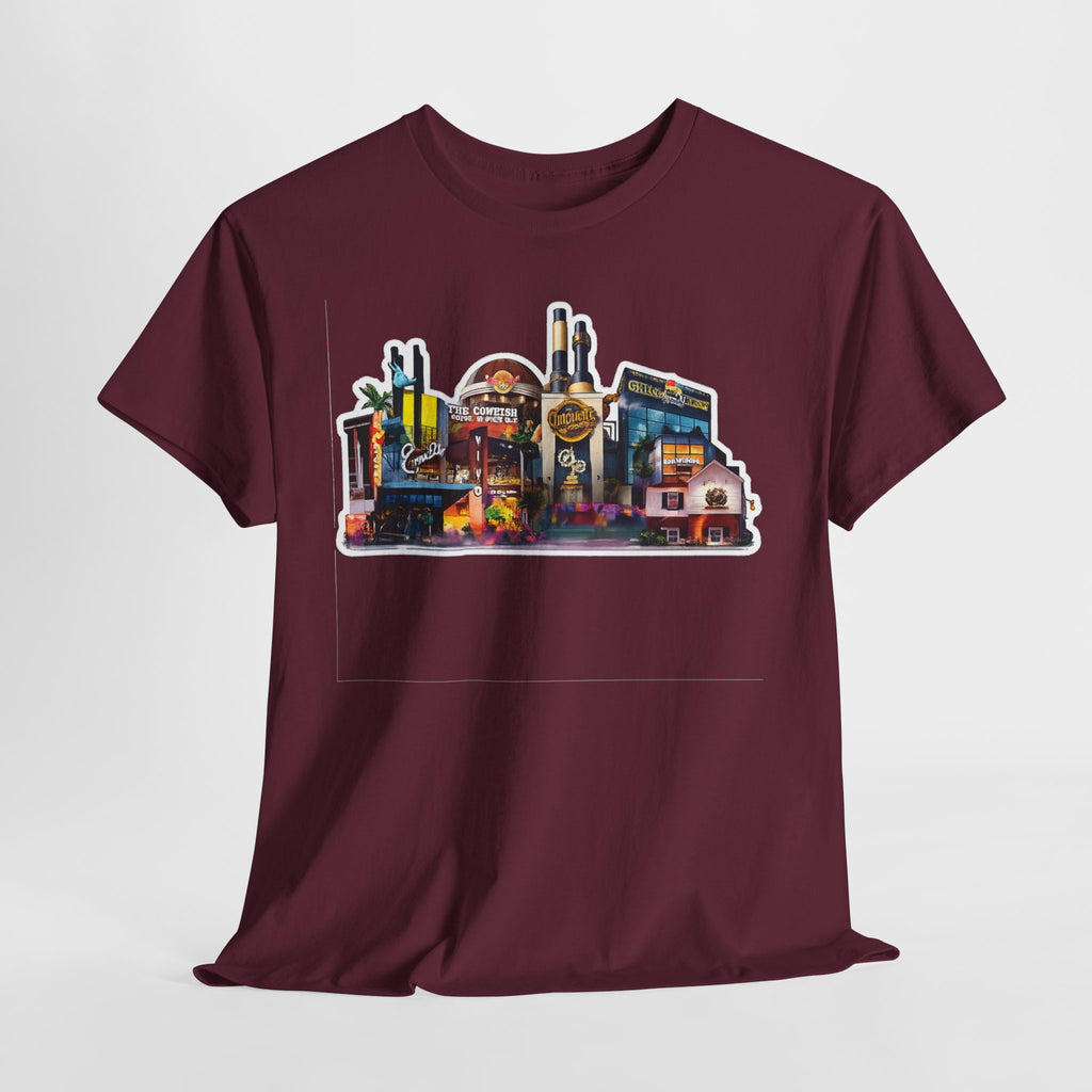 Universal Orlando Skyline T-Shirt — Neon Strip Casino Cityscape Tee