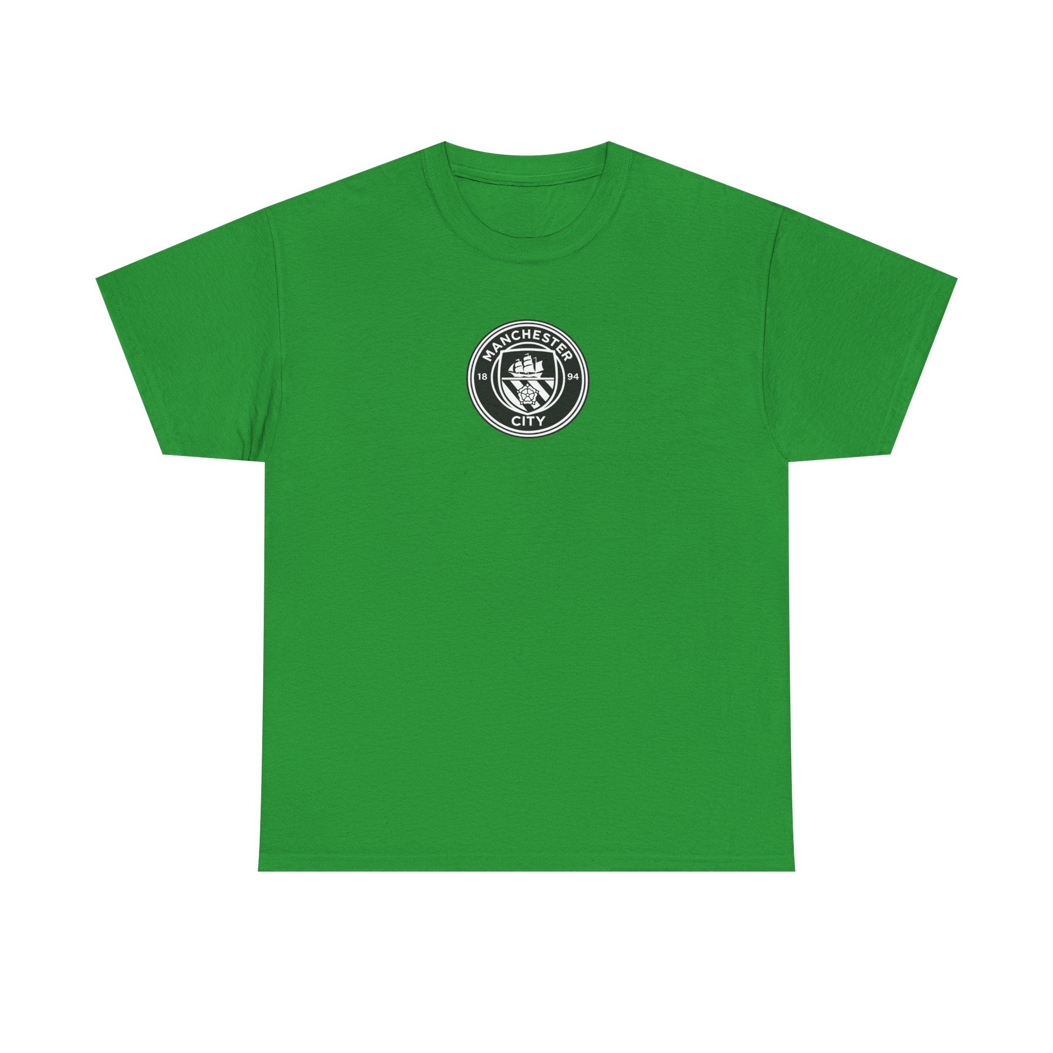 Man City Unofficial T-Shirt — Vintage Crest Logo Tee (Small Chest Emblem)