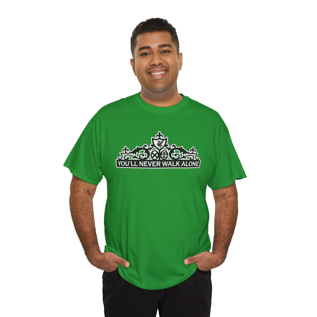 You'll Never Walk Alone T‑Shirt — Liverpool FC Crest Cotton Tee
