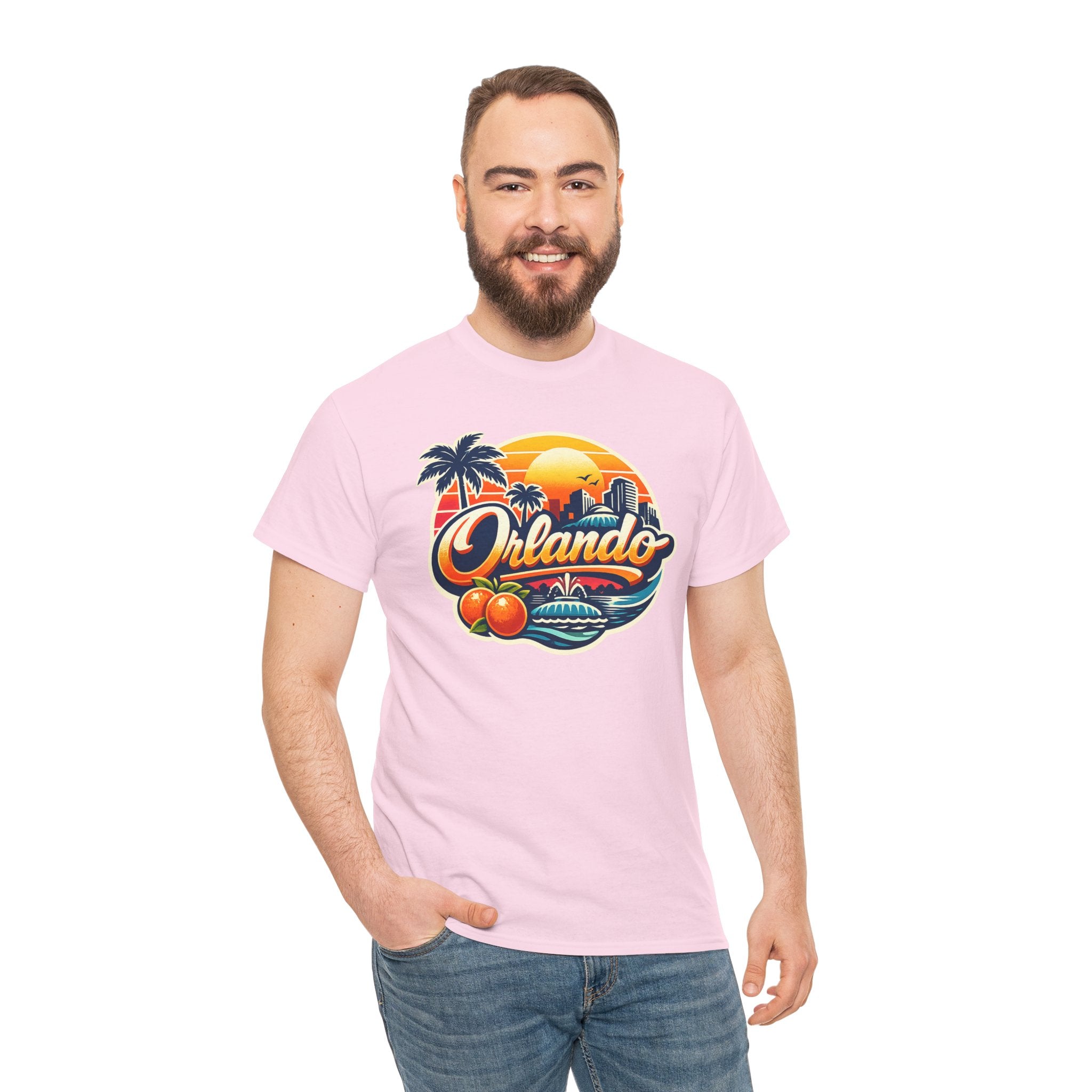 Orlando Retro Sunset T-Shirt — Vintage Florida Vacation Tee
