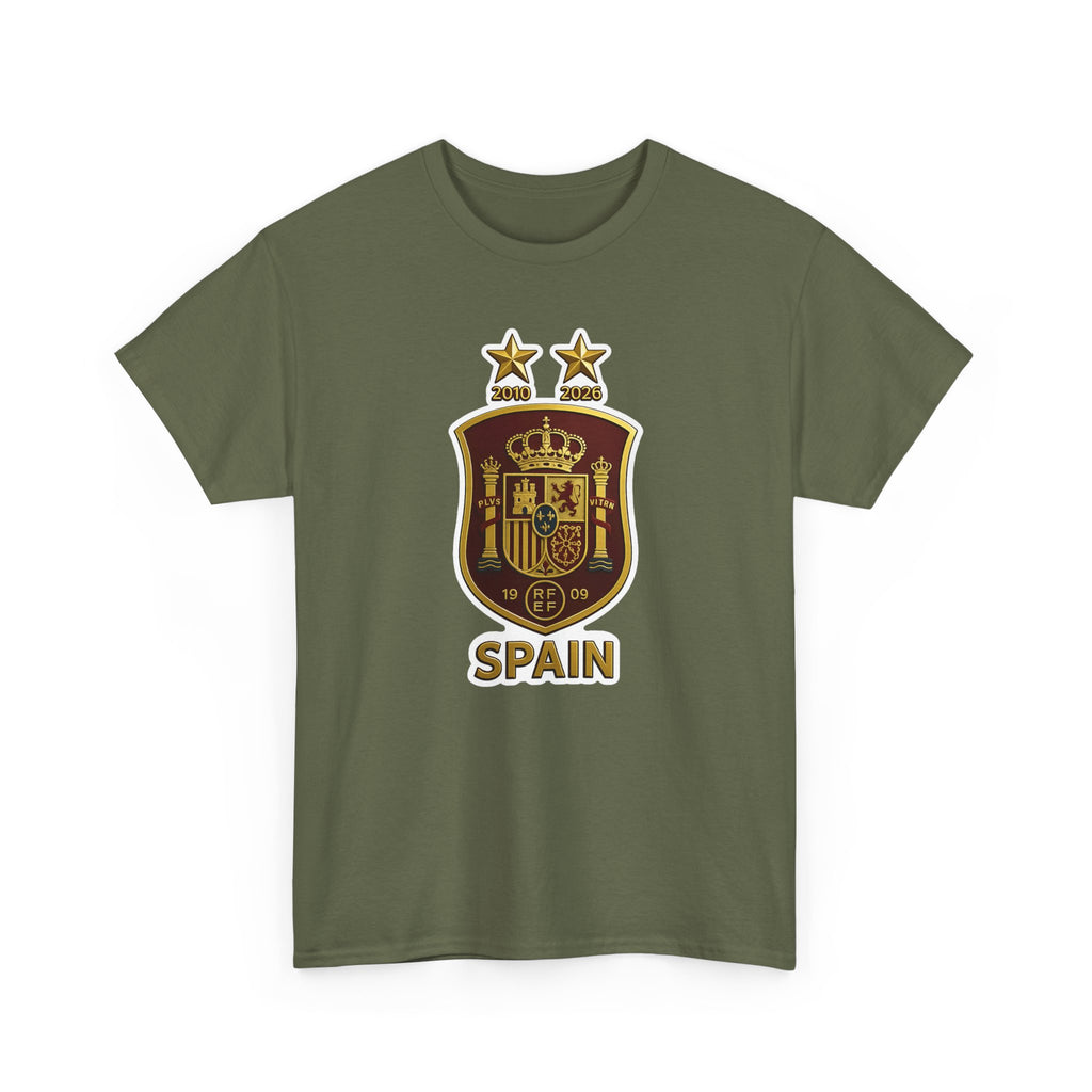 Spain Crest T-Shirt — Vintage Spanish Soccer Shield Tee