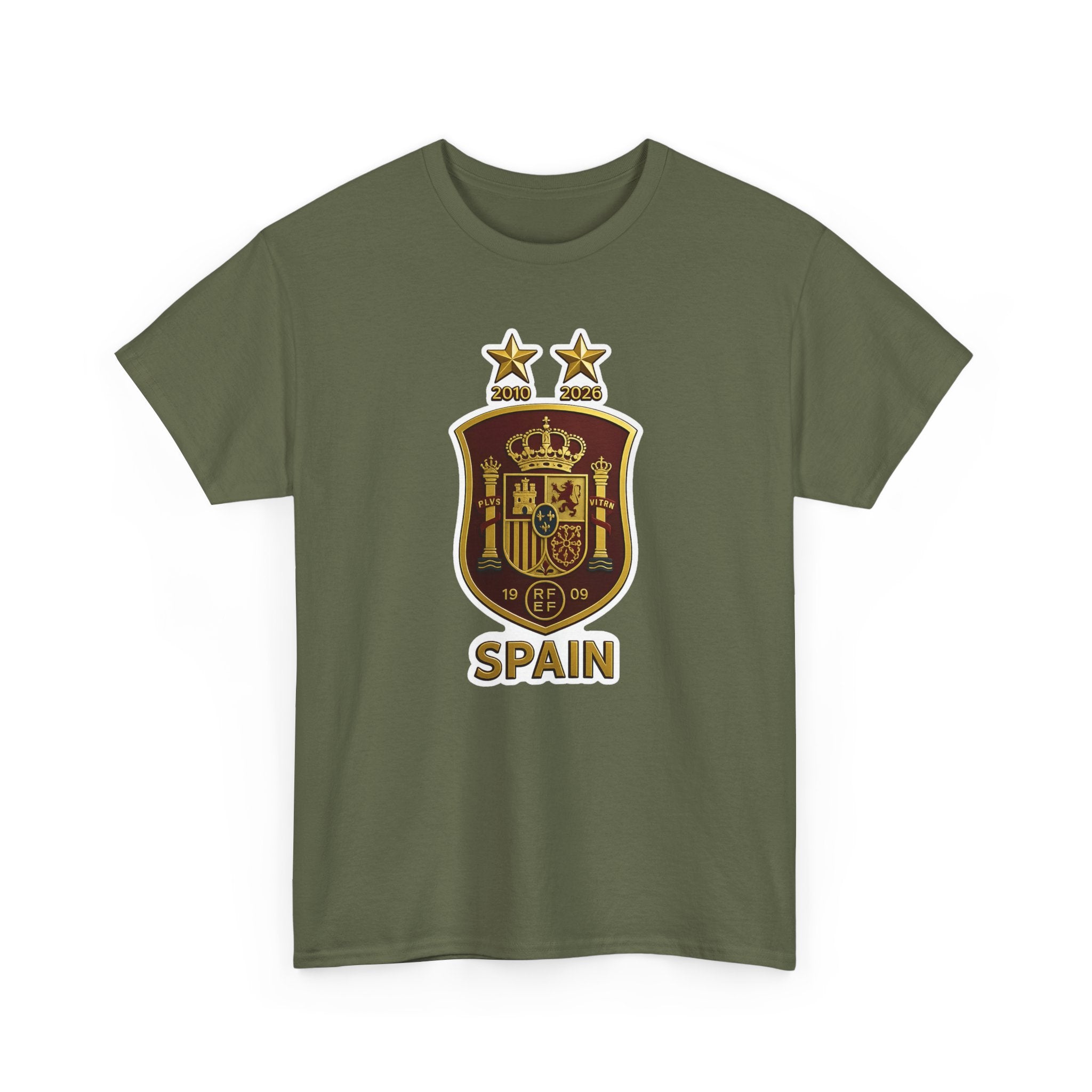 Spain Crest T-Shirt — Vintage Spanish Soccer Shield Tee