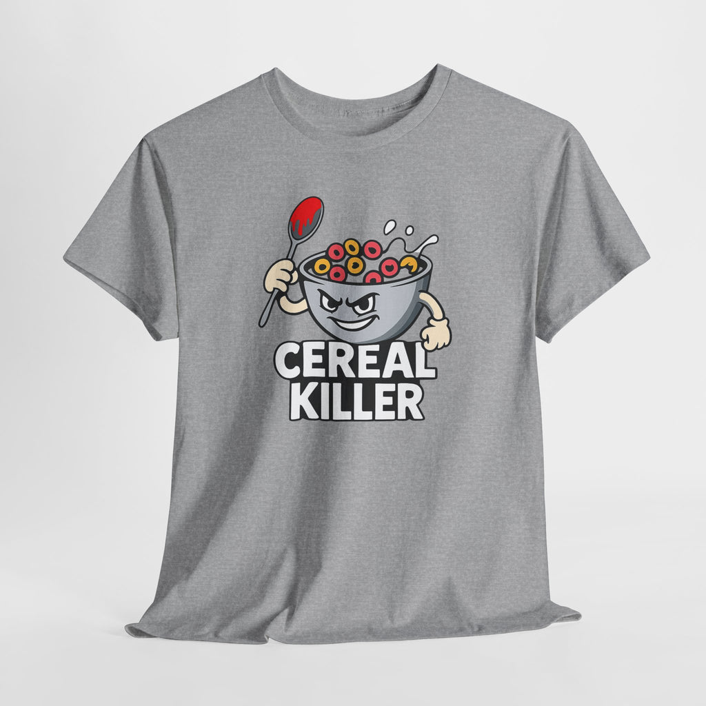 Cereal Killer Graphic Tee — Funny Breakfast Cartoon T‑Shirt
